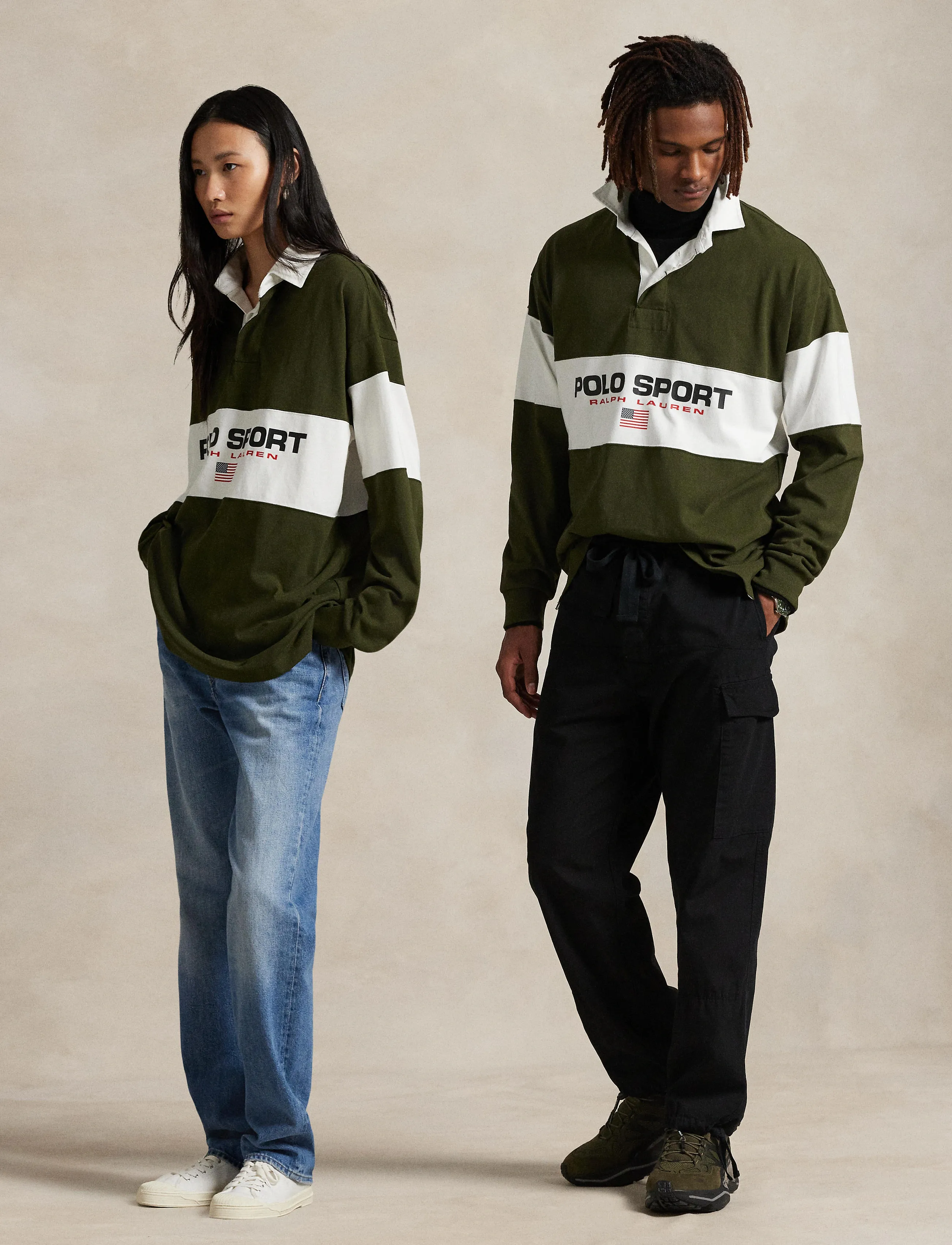 Polo Ralph Lauren - Big Fit Polo Sport Rugby Shirt - company olive - 3