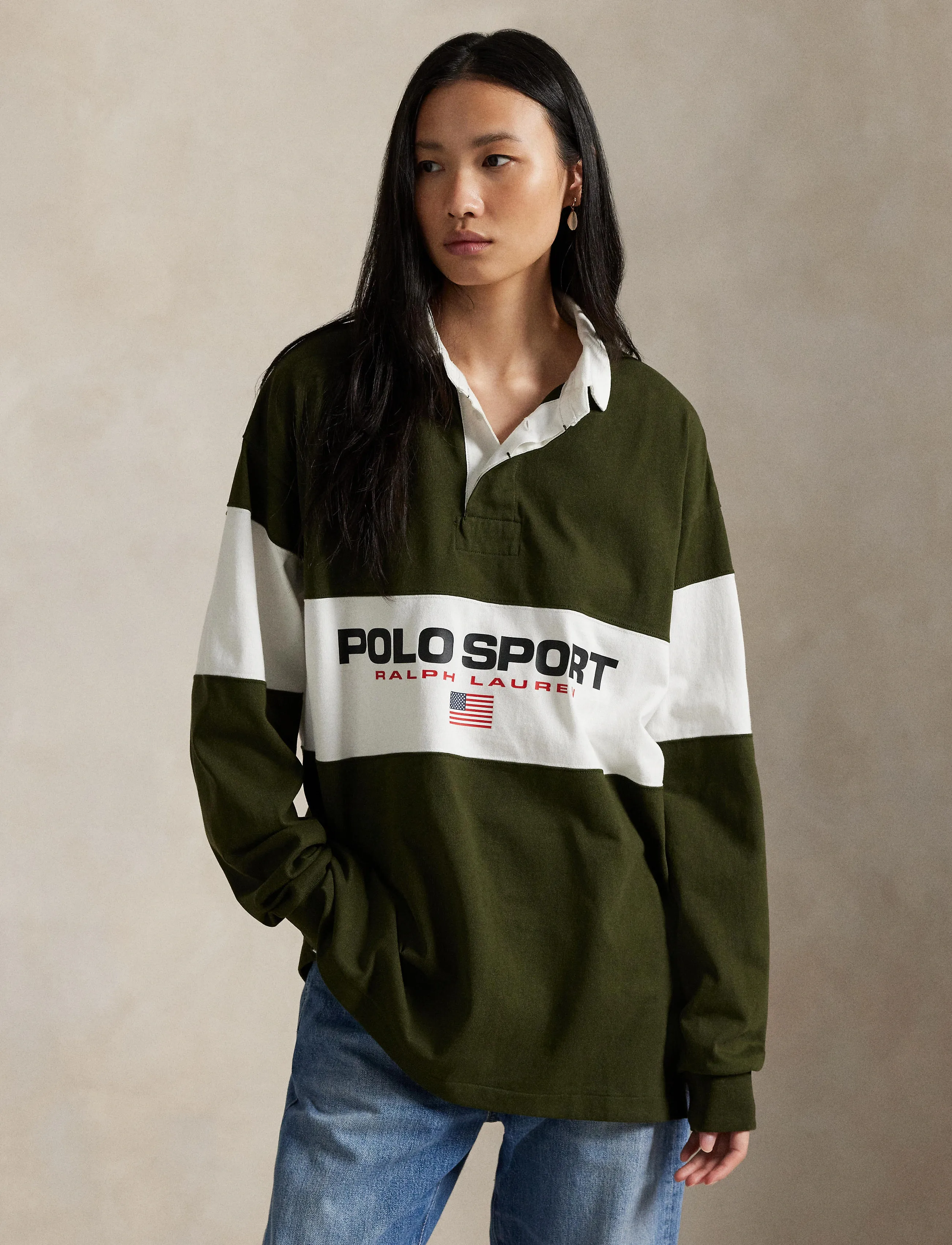 Polo Ralph Lauren - Big Fit Polo Sport Rugby Shirt - company olive - 4