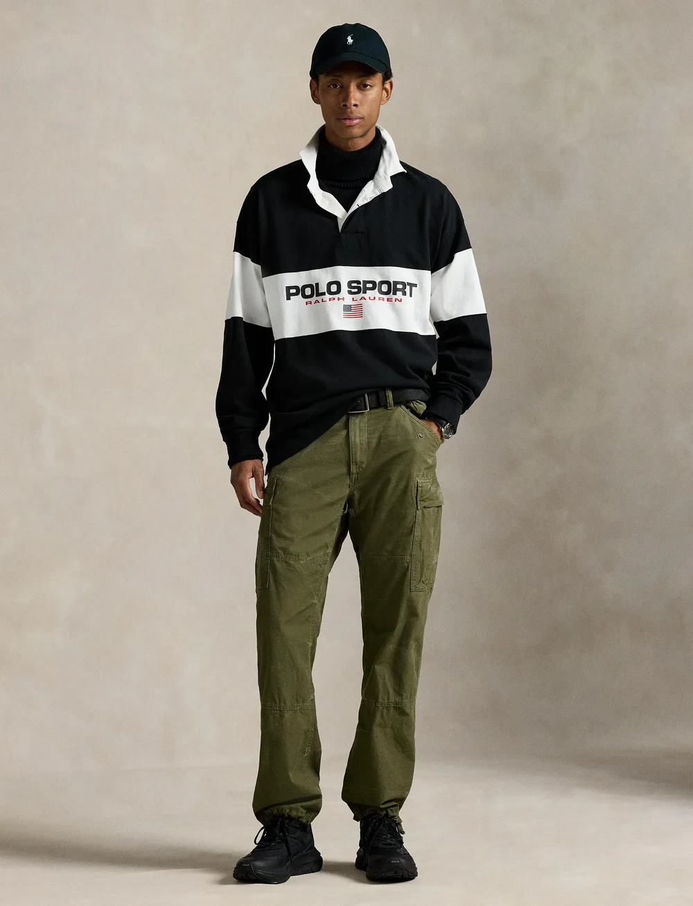 Polo Ralph Lauren - Big Fit Polo Sport Rugby Shirt - langärmelig - polo black - 3