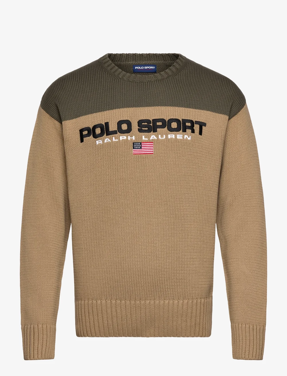 Polo Ralph Lauren - Big Fit Polo Sport Cotton Sweater - rundhals - desert khaki comb - 0