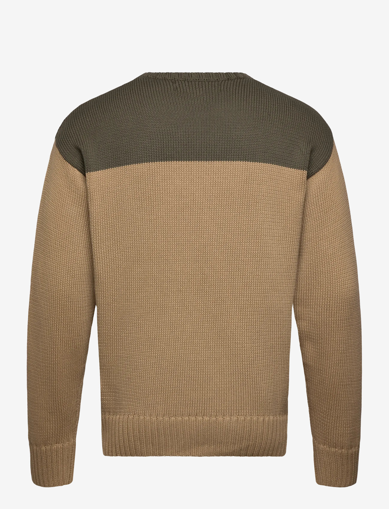 Polo Ralph Lauren - Big Fit Polo Sport Cotton Sweater - rundhalsad - desert khaki comb - 1