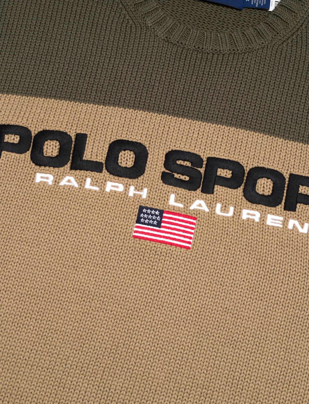 Polo Ralph Lauren - Big Fit Polo Sport Cotton Sweater - rundhals - desert khaki comb - 2