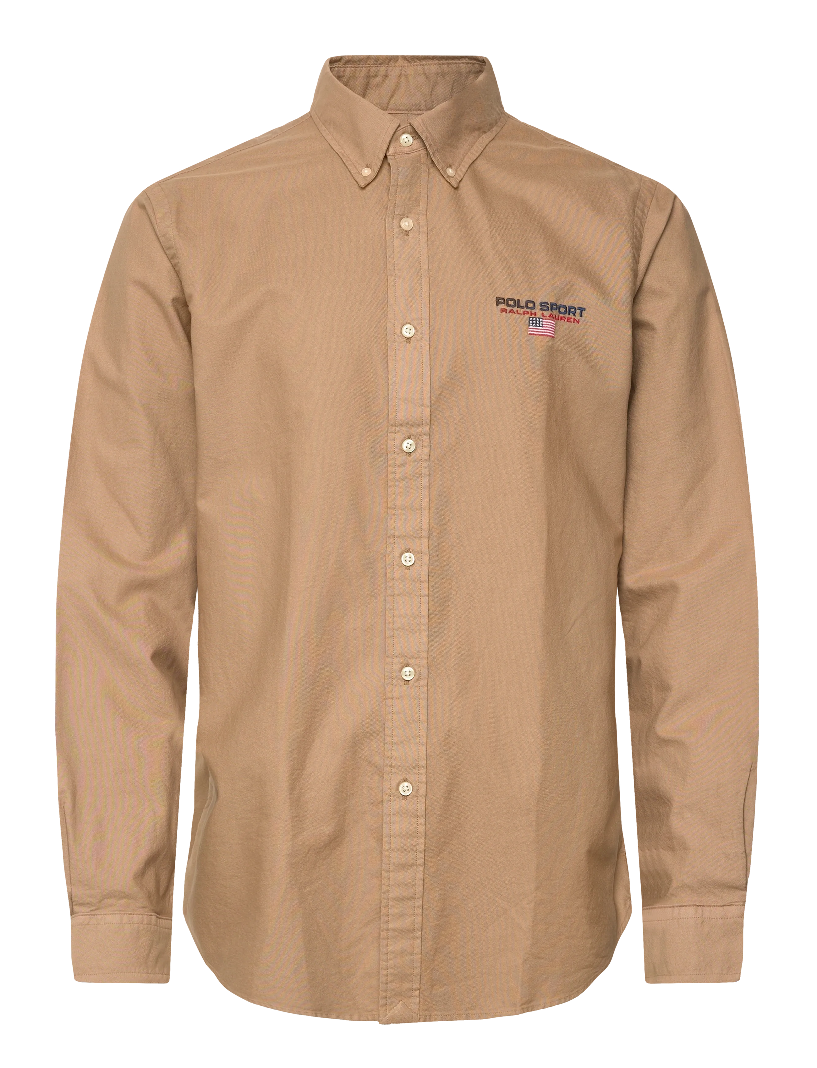 Polo Ralph Lauren Custom Fit Polo Sport Oxford Shirt, S, Beige, Shirts > Oxford Shirt, Herre