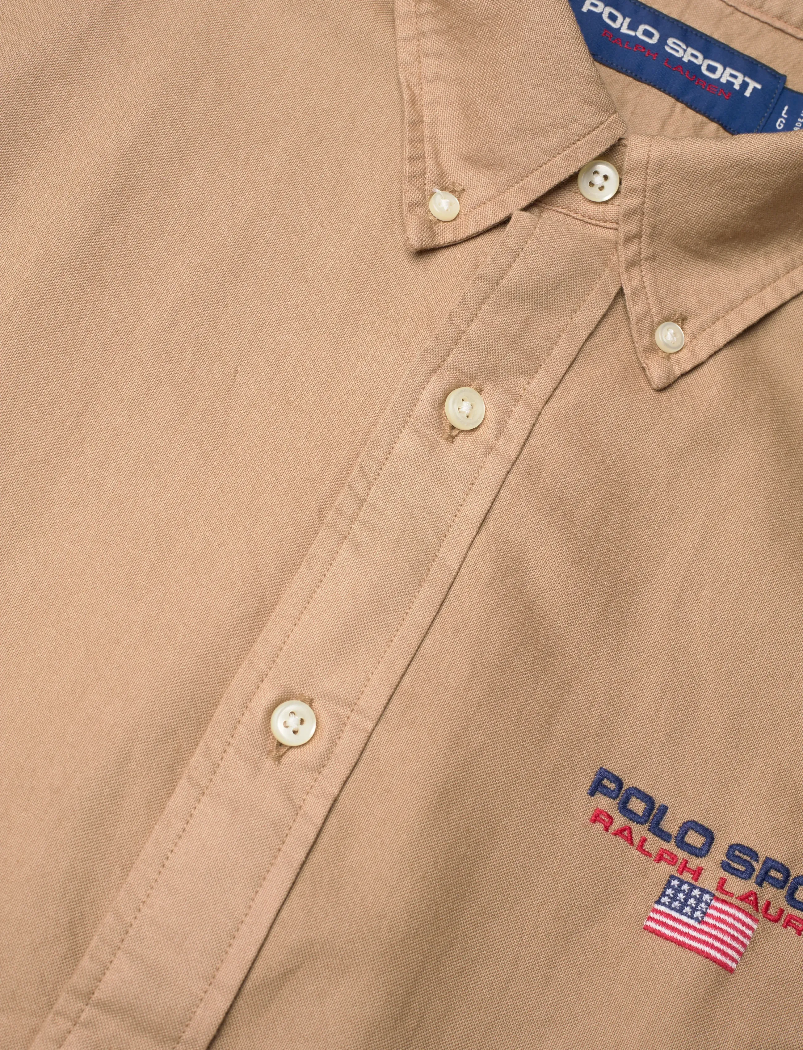 Polo Ralph Lauren - Custom Fit Polo Sport Oxford Shirt - oxford skjorter - desert khaki - 3
