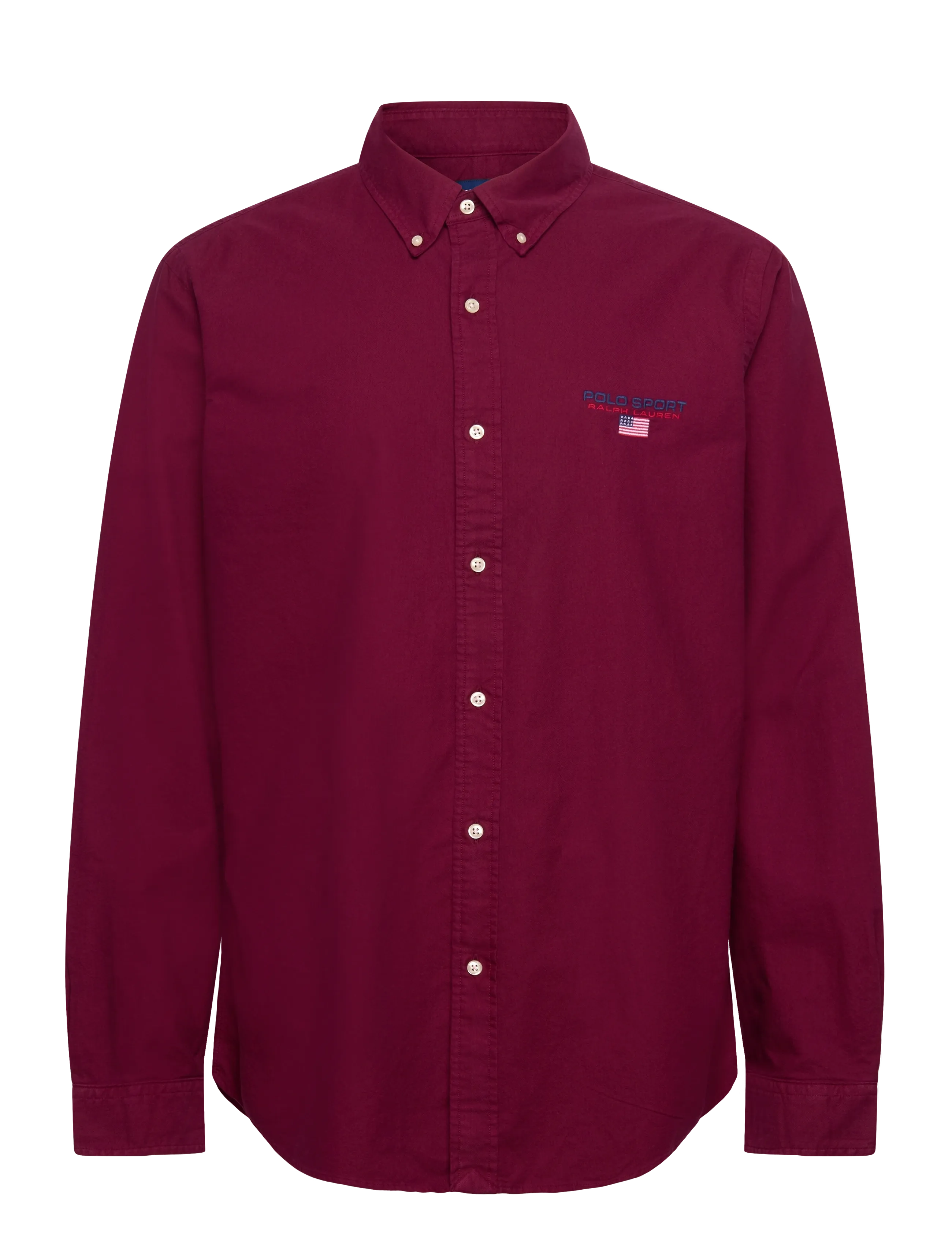 Custom Fit Polo Sport Oxford Shirt - SOFT WINE