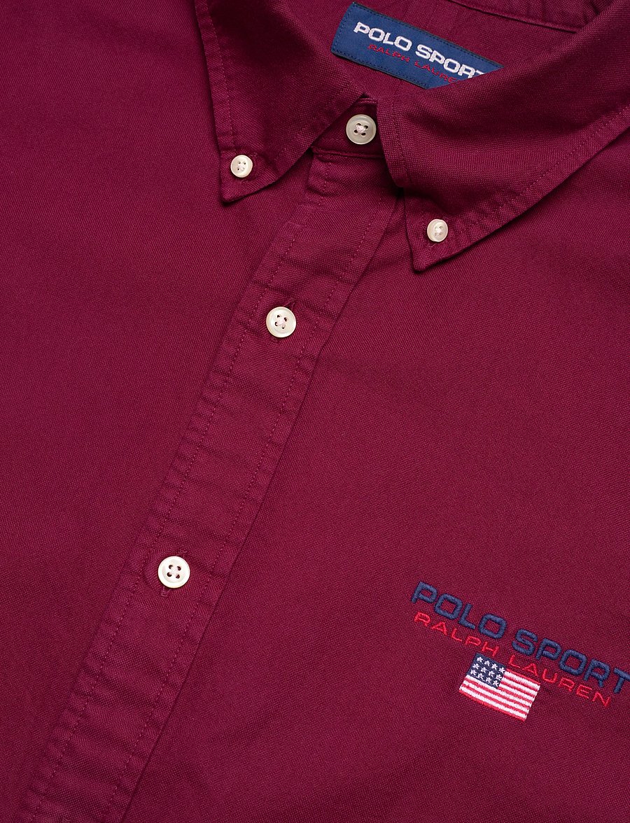 Polo Ralph Lauren - Custom Fit Polo Sport Oxford Shirt - oxford skjorter - soft wine - 3