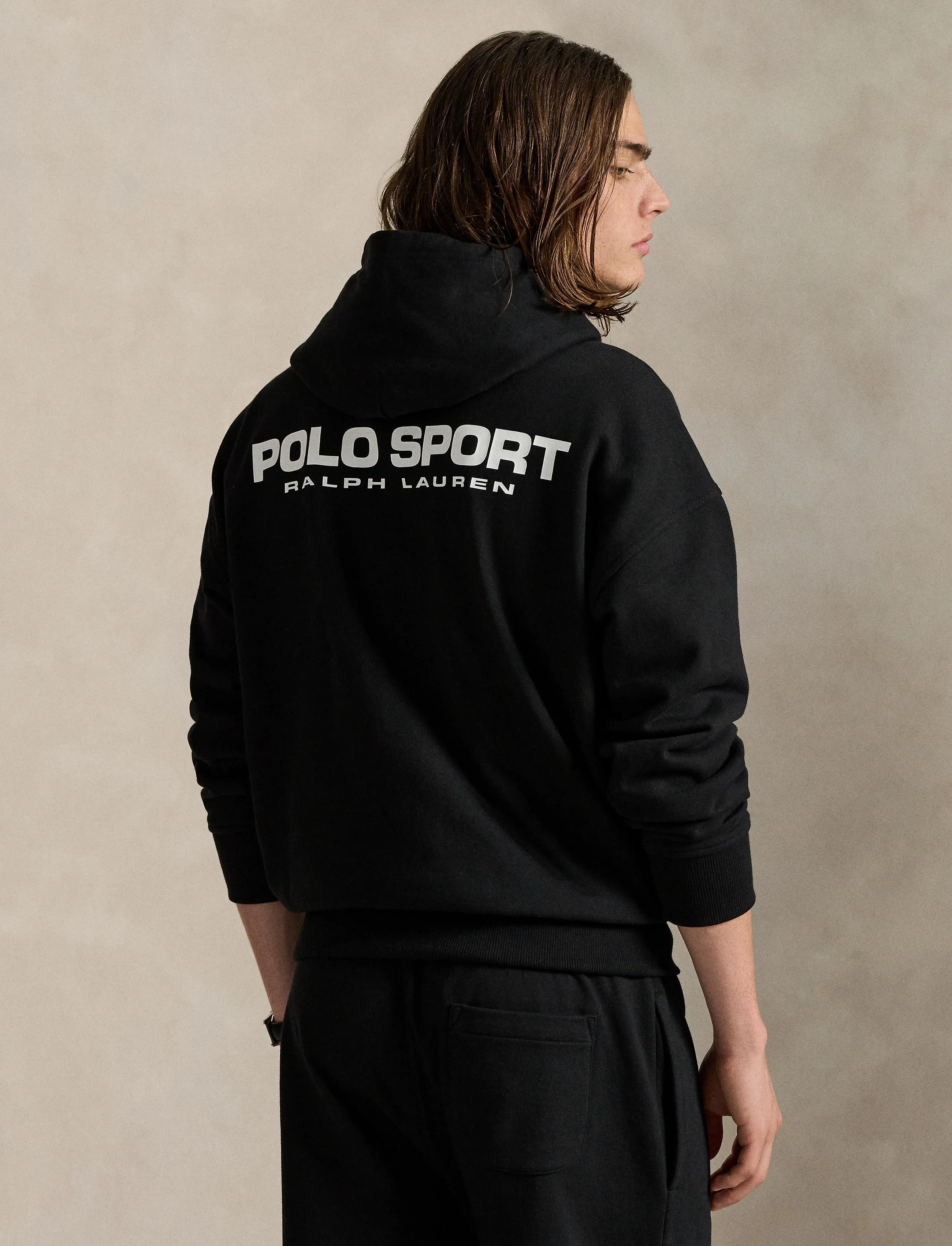 Polo Ralph Lauren - Relaxed Fit Polo Sport Fleece Hoodie - džemperiai su gobtuvu - polo black/white - 2