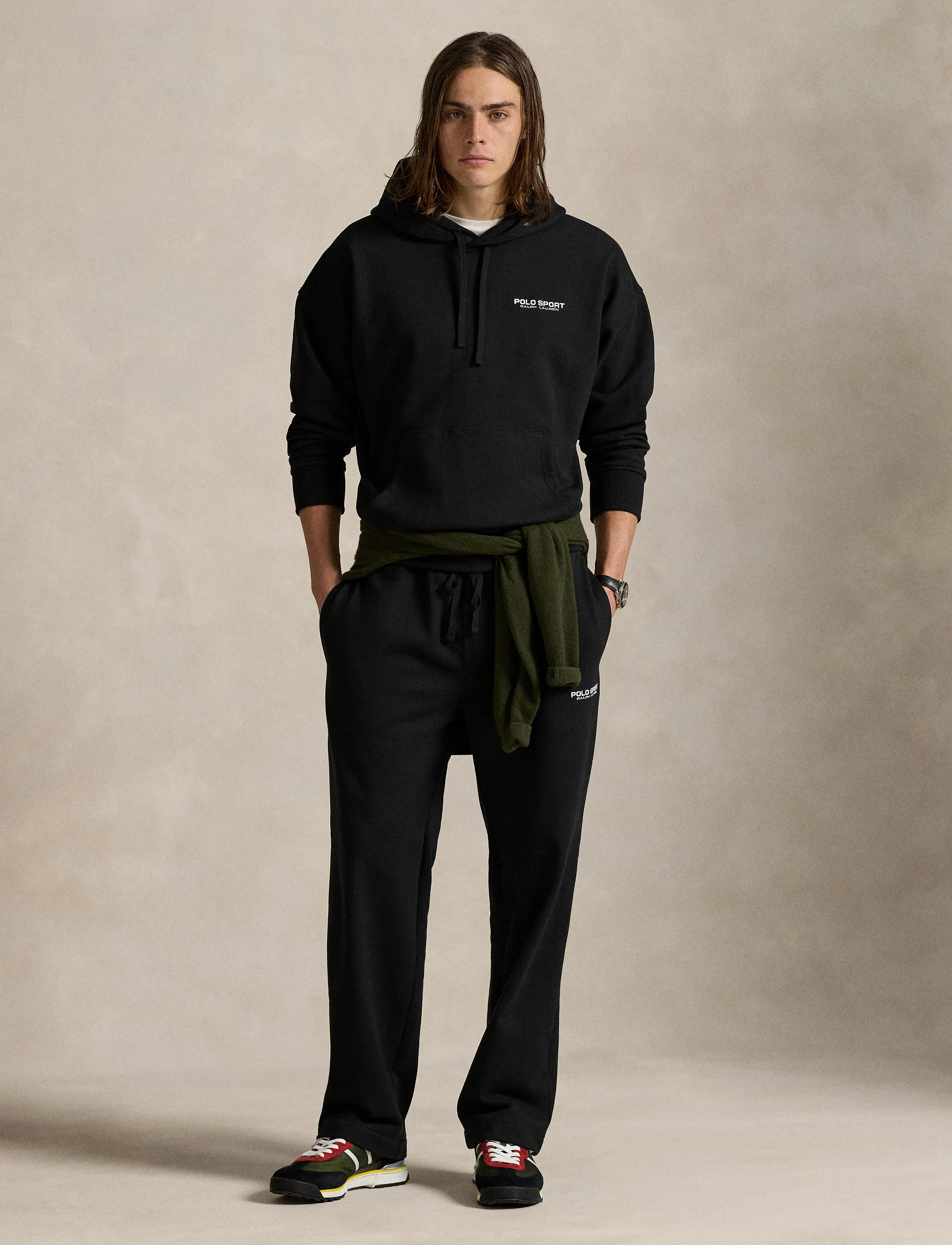 Polo Ralph Lauren - Relaxed Fit Polo Sport Fleece Hoodie - džemperiai su gobtuvu - polo black/white - 3