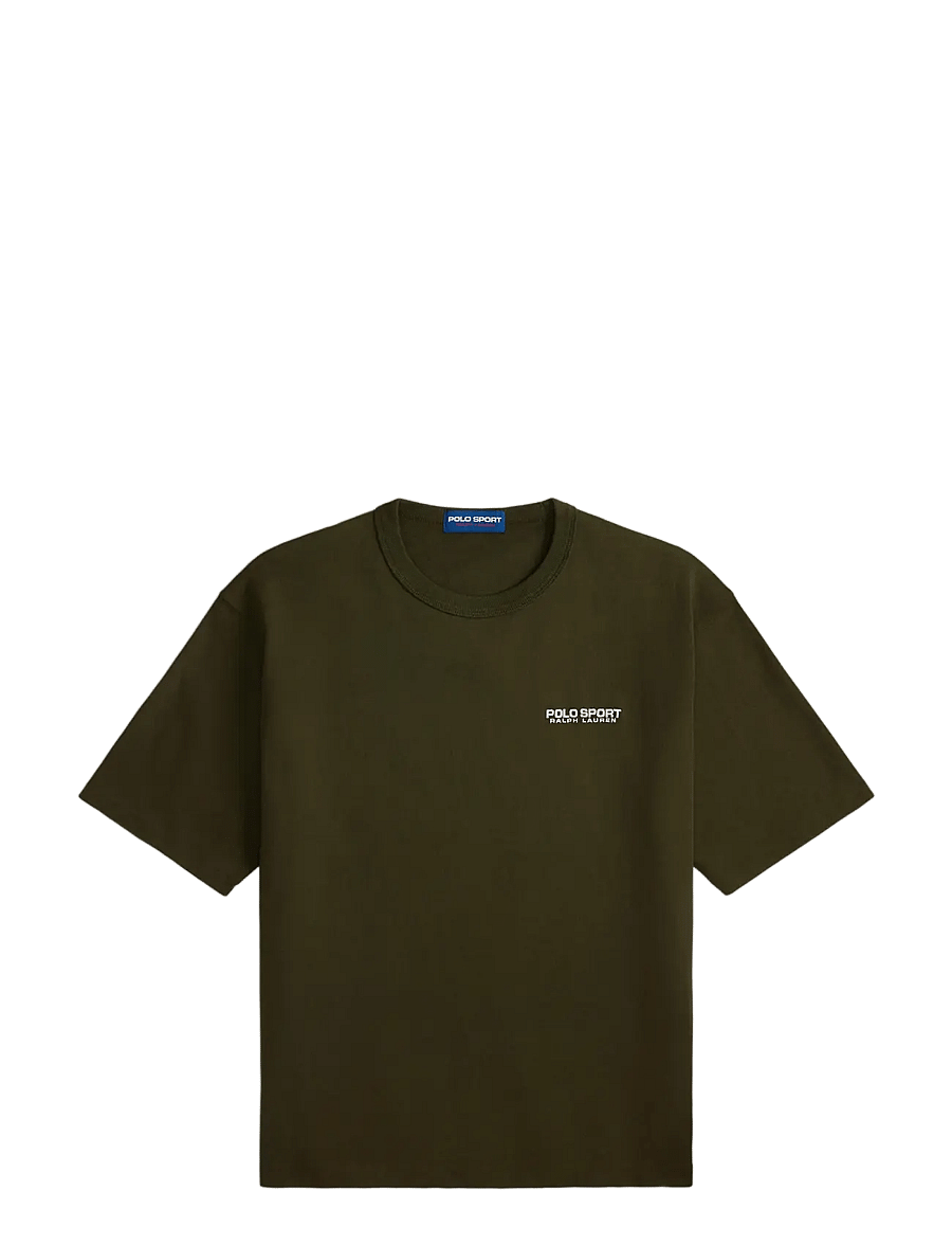 Polo Ralph Lauren - Relaxed Fit Polo Sport Jersey T-Shirt - lühikeste varrukatega t-särgid - company olive - 1