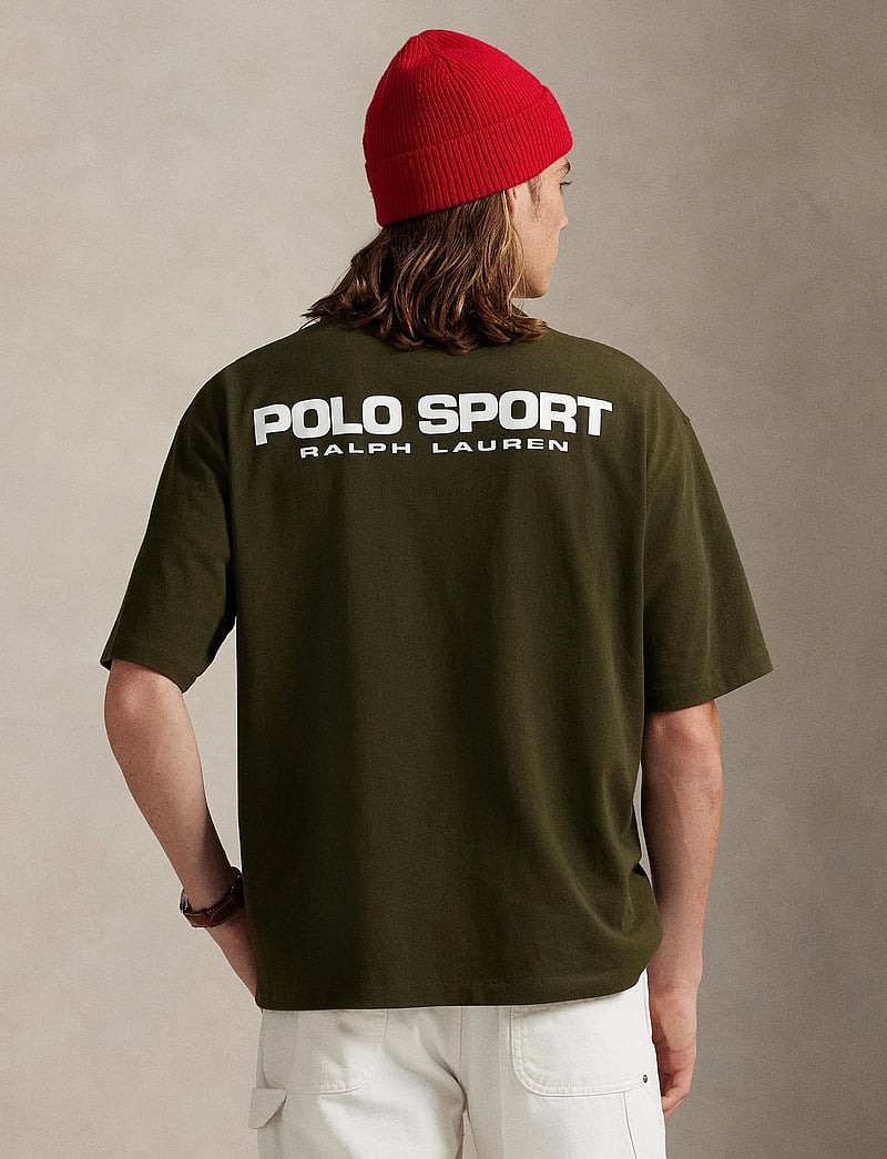 Polo Ralph Lauren - Relaxed Fit Polo Sport Jersey T-Shirt - kortærmede t-shirts - company olive - 2