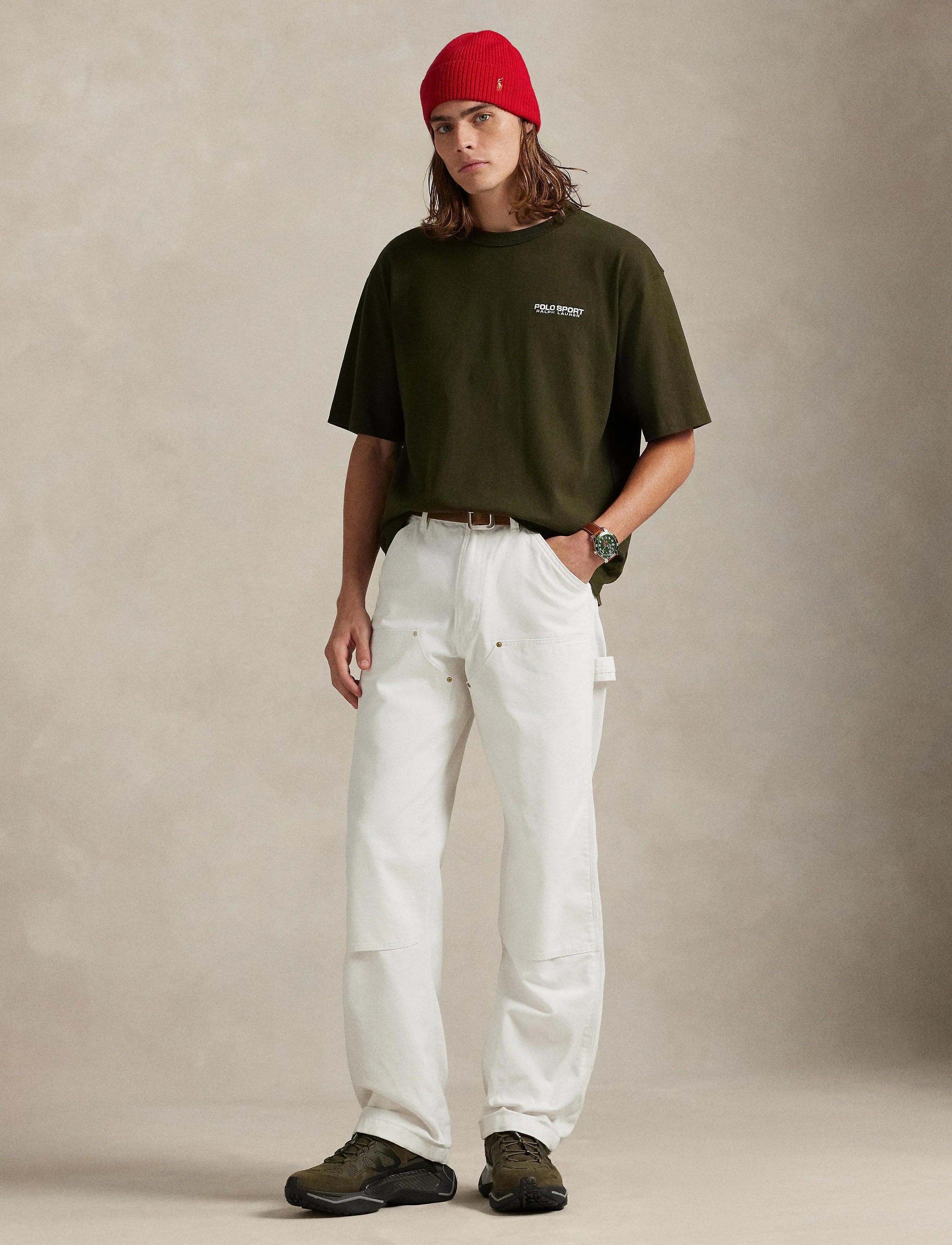 Polo Ralph Lauren - Relaxed Fit Polo Sport Jersey T-Shirt - lühikeste varrukatega t-särgid - company olive - 3