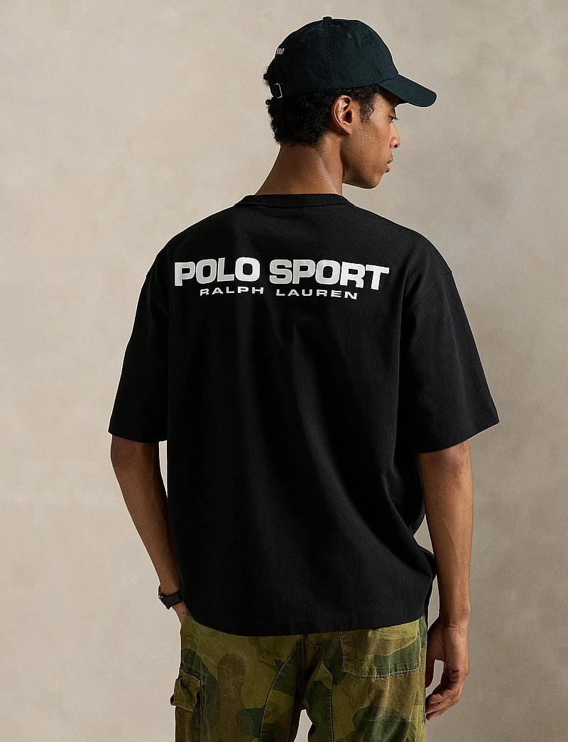 Polo Ralph Lauren - Relaxed Fit Polo Sport Jersey T-Shirt - kortærmede t-shirts - polo black/white - 2