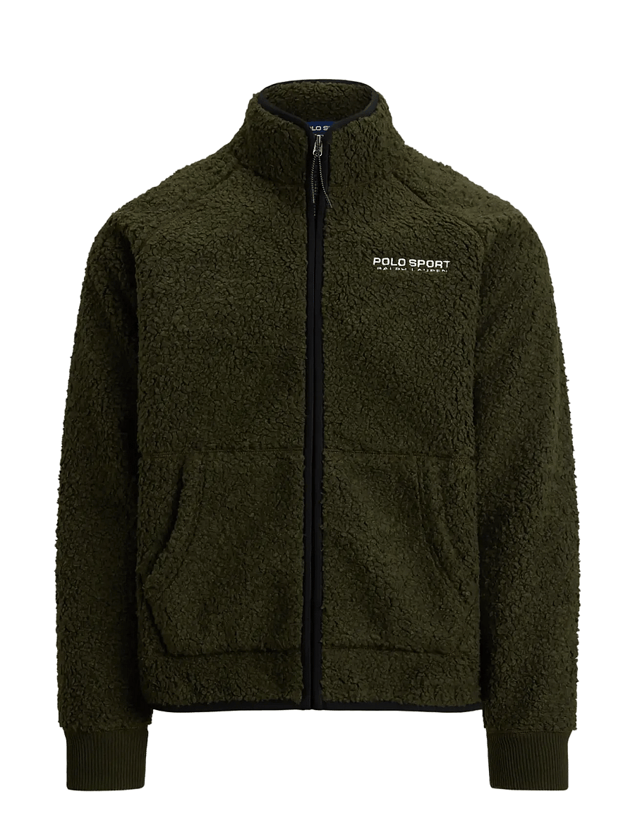 Polo Ralph Lauren - Polo Sport Pile Fleece Jacket - pulls en tissu peluche - company olive - 1