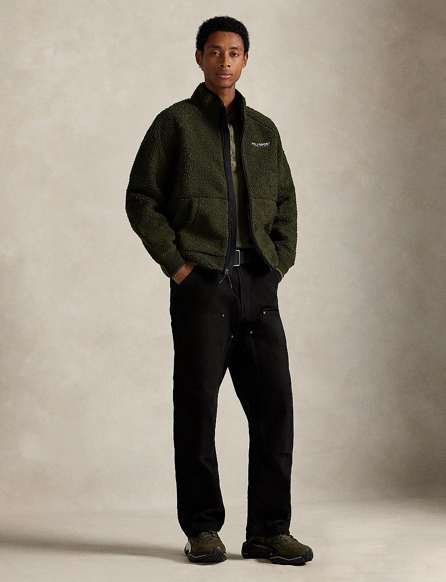 Polo Ralph Lauren - Polo Sport Pile Fleece Jacket - pulls en tissu peluche - company olive - 3