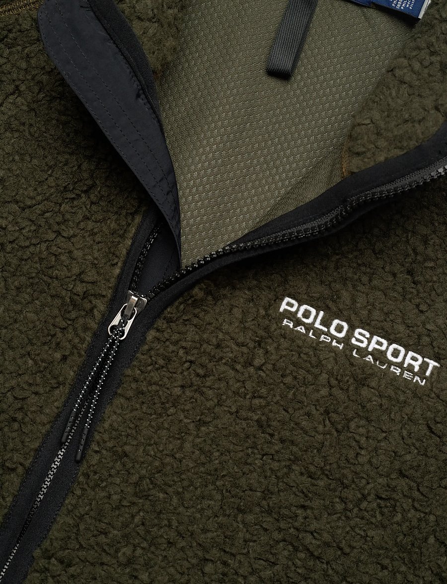 Polo Ralph Lauren - Polo Sport Pile Fleece Jacket - pulls en tissu peluche - company olive - 4