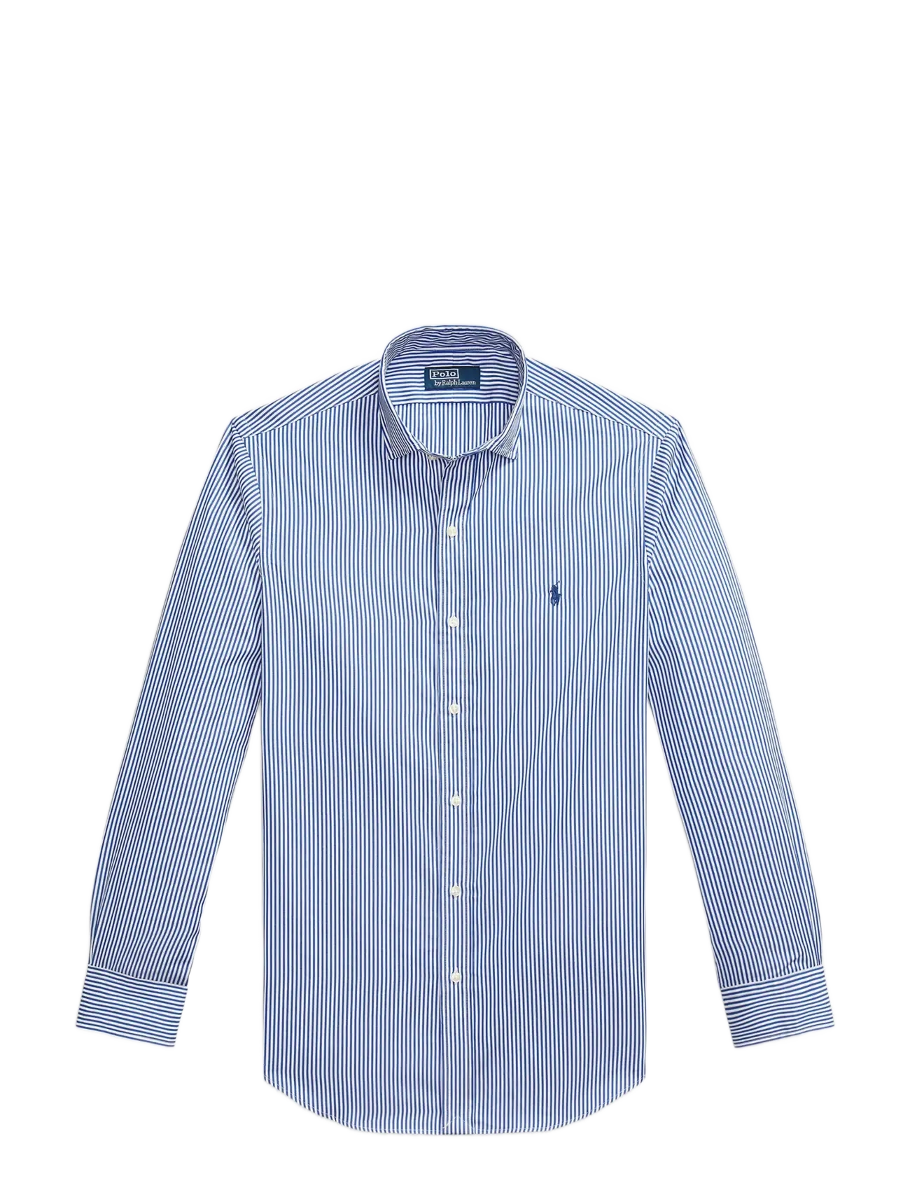 Custom Fit Striped Poplin Shirt - 5846 BLUE/WHITE