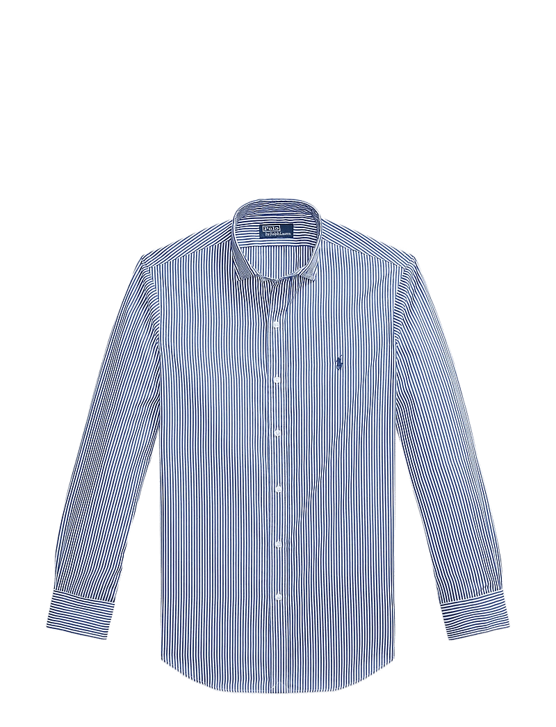 Polo Ralph Lauren - Custom Fit Striped Poplin Shirt - basic skjorter - 5846 blue/white - 1