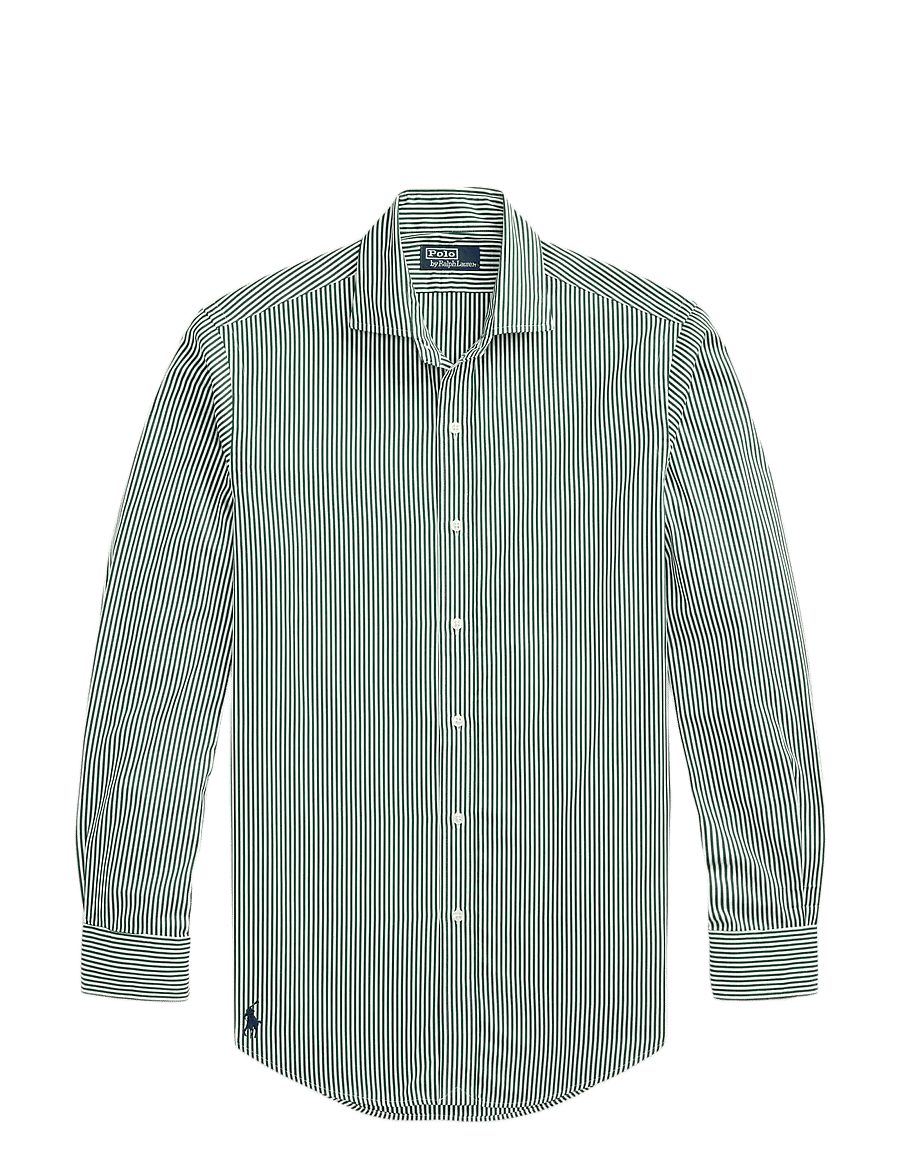 Polo Ralph Lauren - Custom Fit Striped Poplin Shirt - gemusterte hemden - 5846c new forest - 1
