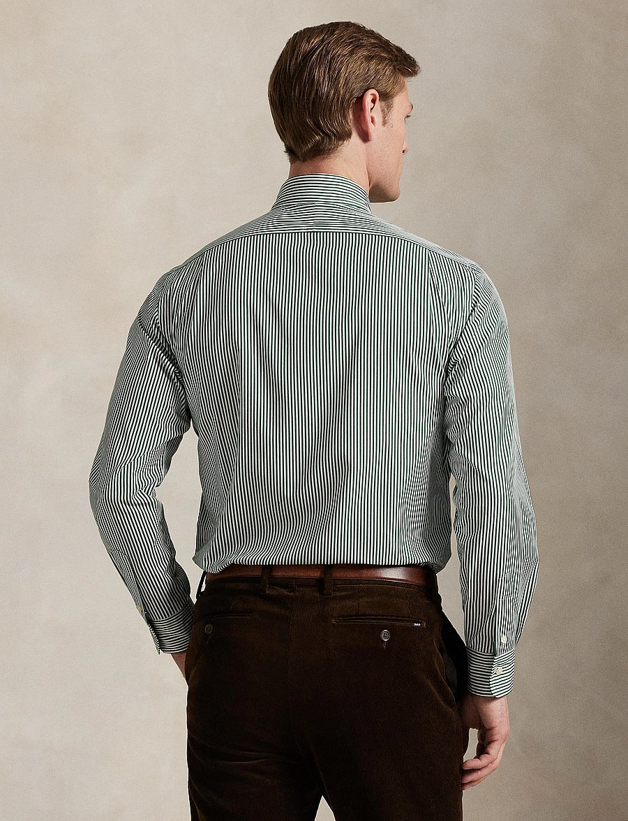 Polo Ralph Lauren - Custom Fit Striped Poplin Shirt - gemusterte hemden - 5846c new forest - 2