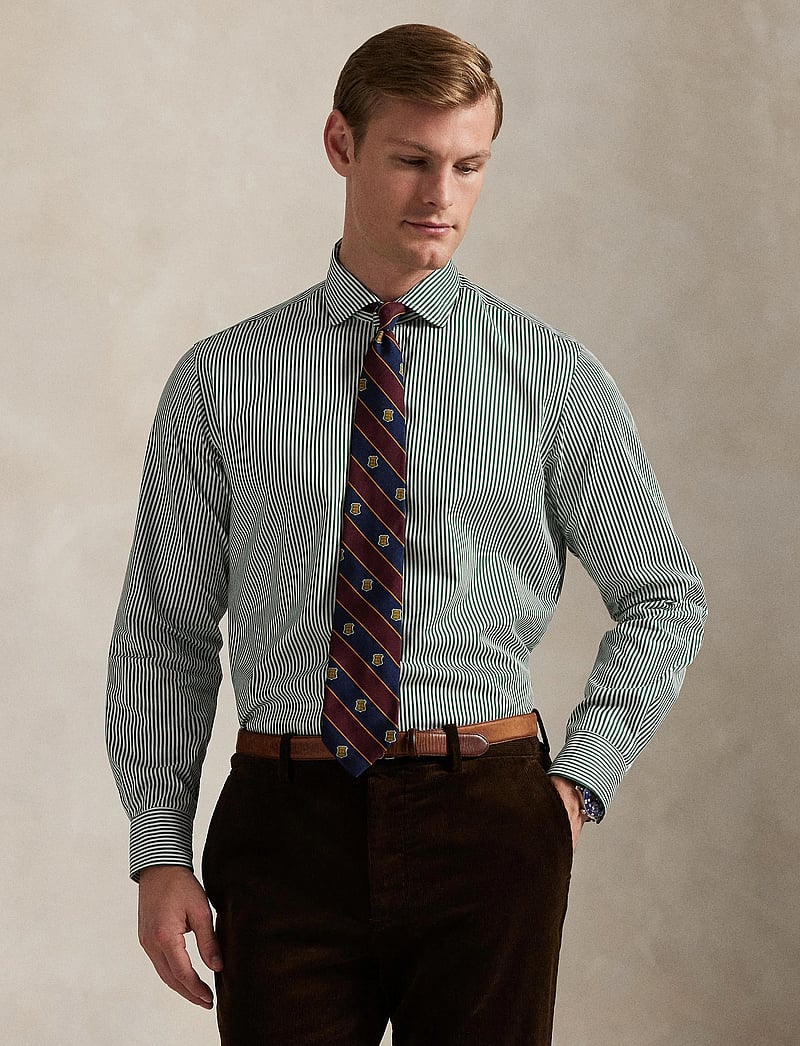 Polo Ralph Lauren - Custom Fit Striped Poplin Shirt - basic skjortor - 5846c new forest - 3