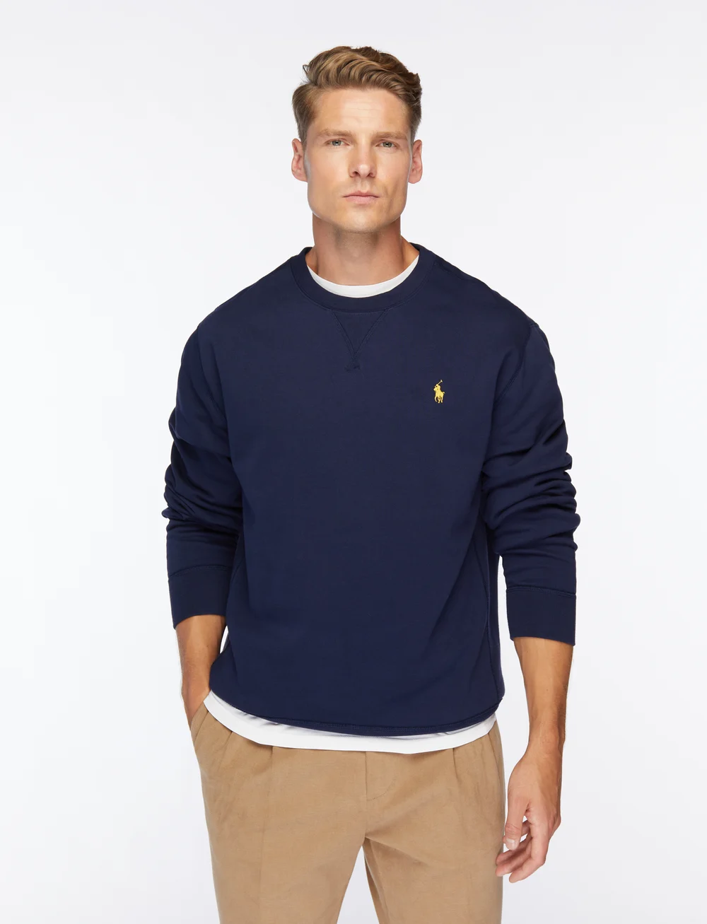 Polo Ralph Lauren - LT WT ATHLETIC FLC-LSL-SWS - shop efter anledning - cruise navy - 0
