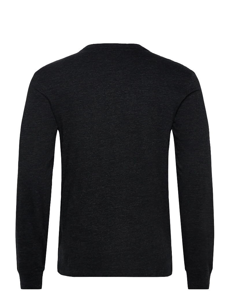 Polo Ralph Lauren - Custom Slim Fit Jersey T-Shirt - långärmade t-shirts - black marl heathe - 1