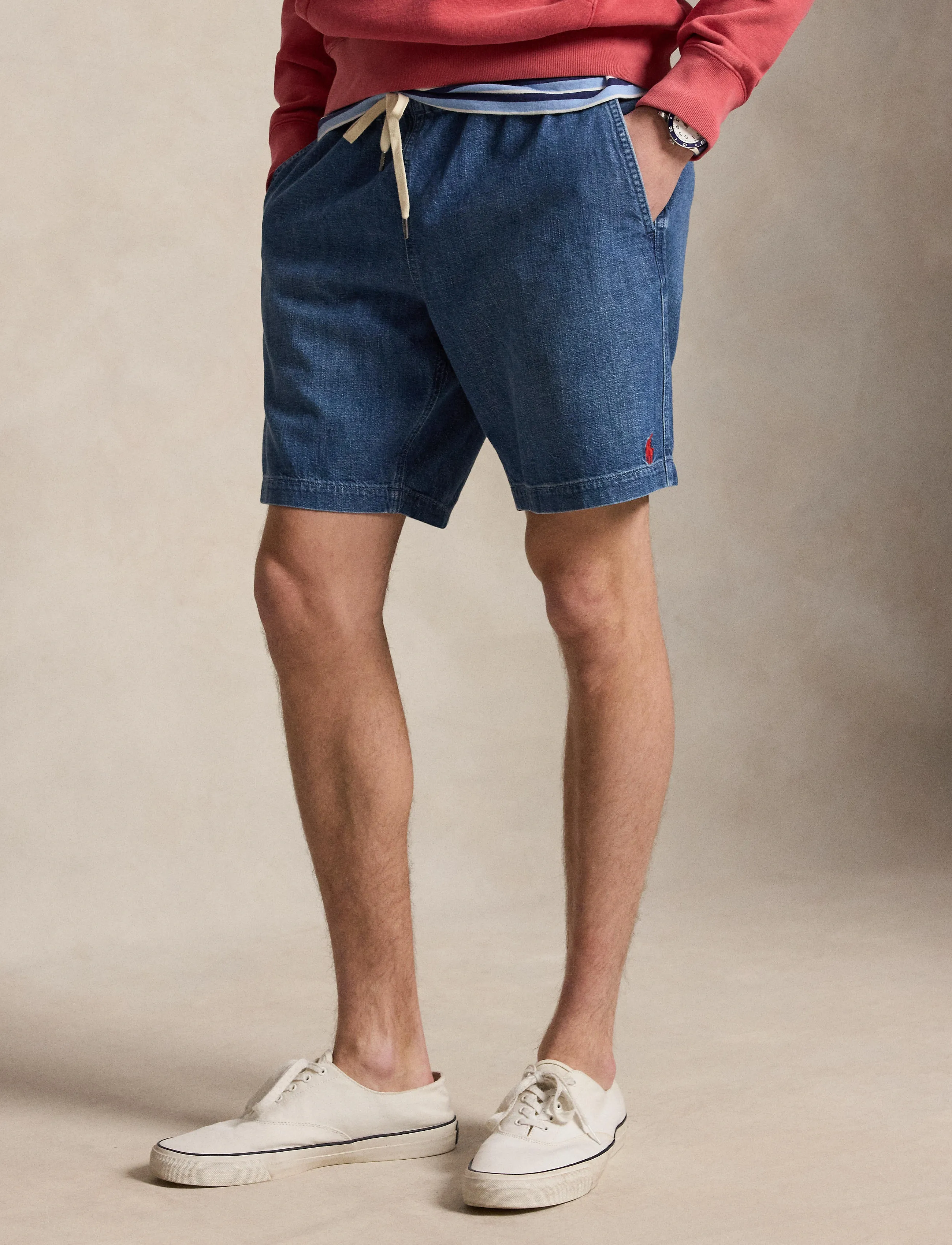 Polo Ralph Lauren 710P02689001, M, Blue, Shorts > Denim Shorts, Herre