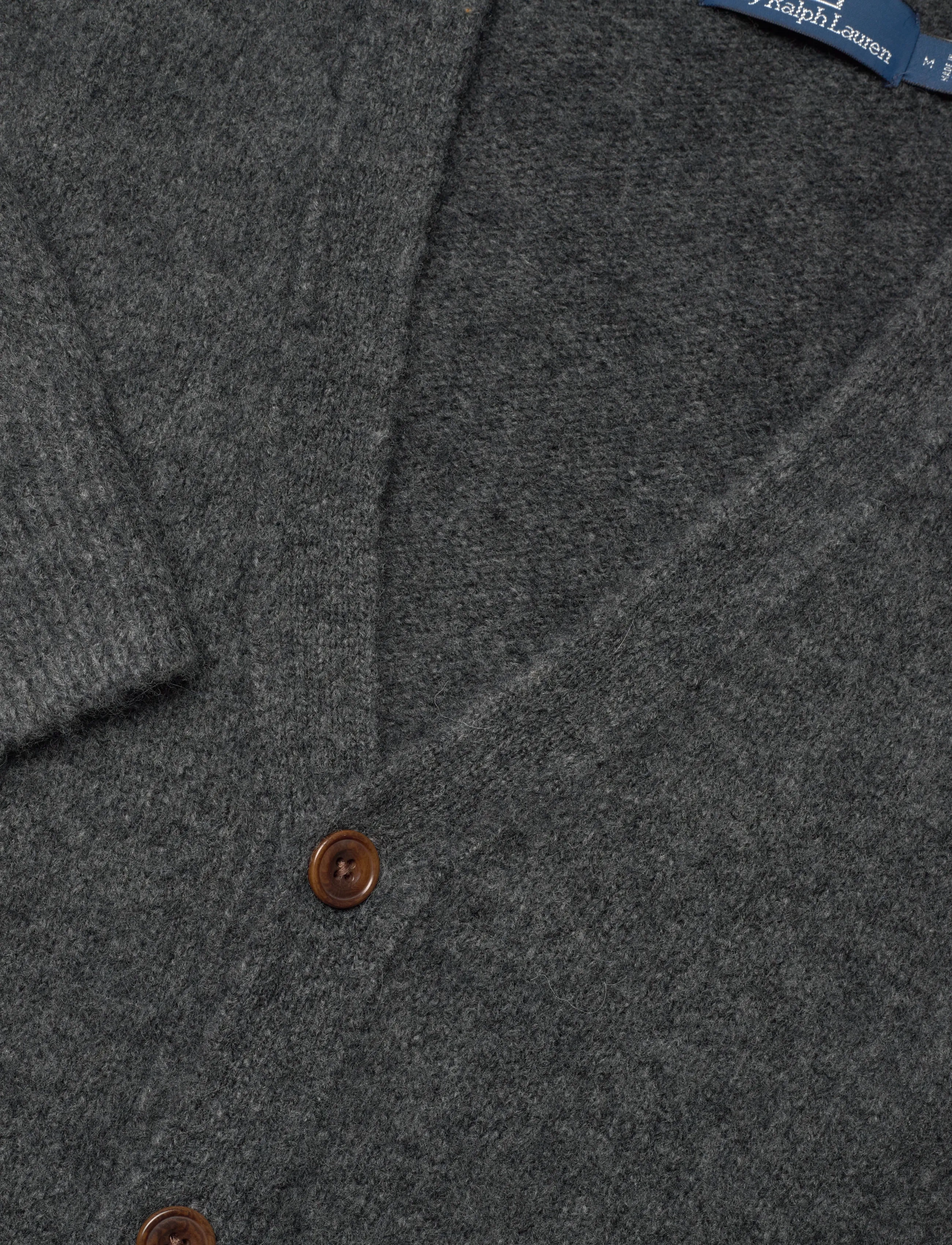 Polo Ralph Lauren - Suede-Patch Wool-Blend Cardigan - cardigans - static grey heath - 5