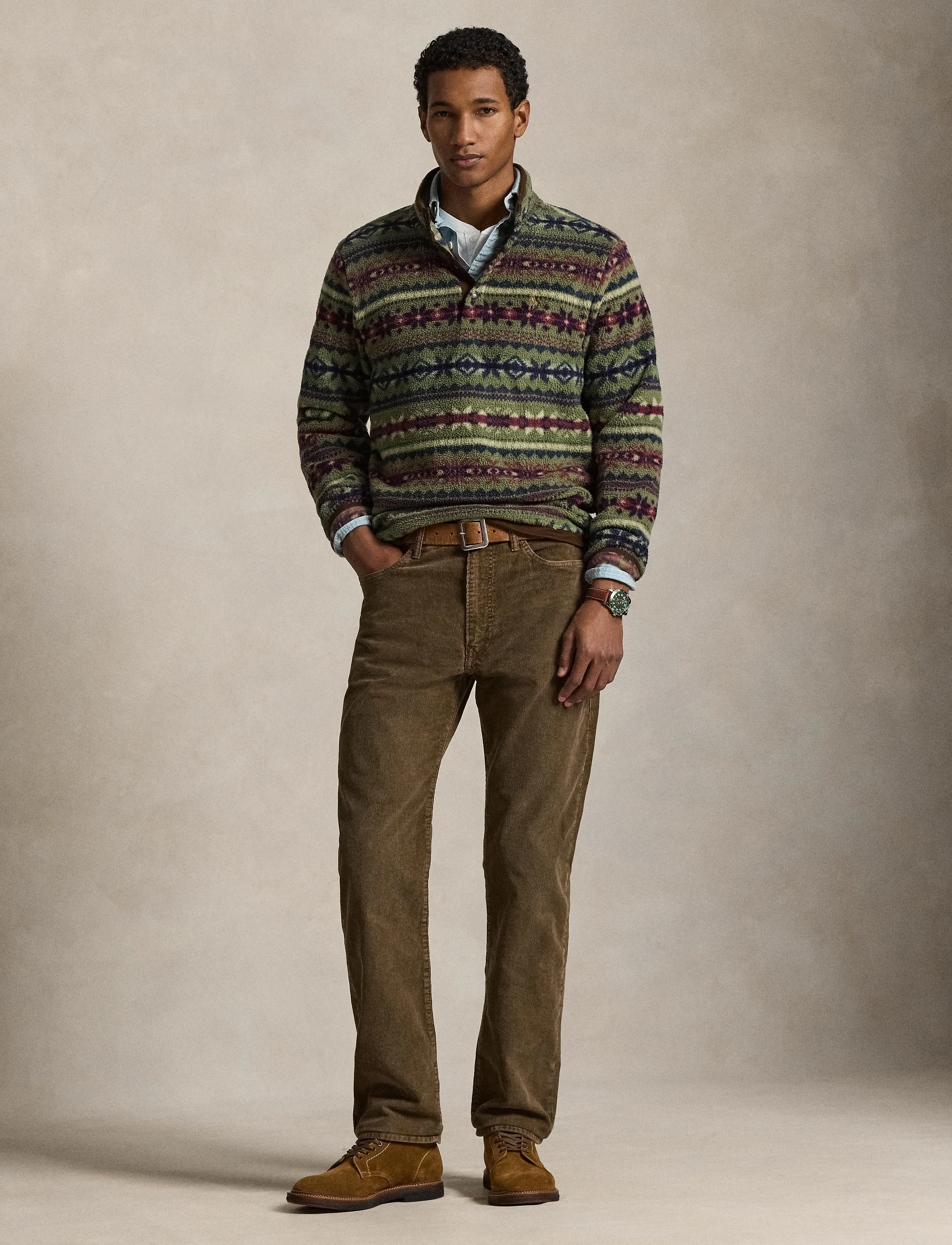 Polo Ralph Lauren Straight Fit Corduroy Pant - Casual bukser - BROWN SOFT FADE / brown