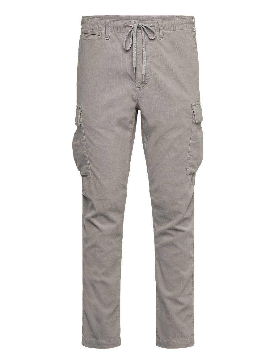 Polo Ralph Lauren - 16W CORDUROY-WVN-PANTS - bojówki - grey dawn - 1