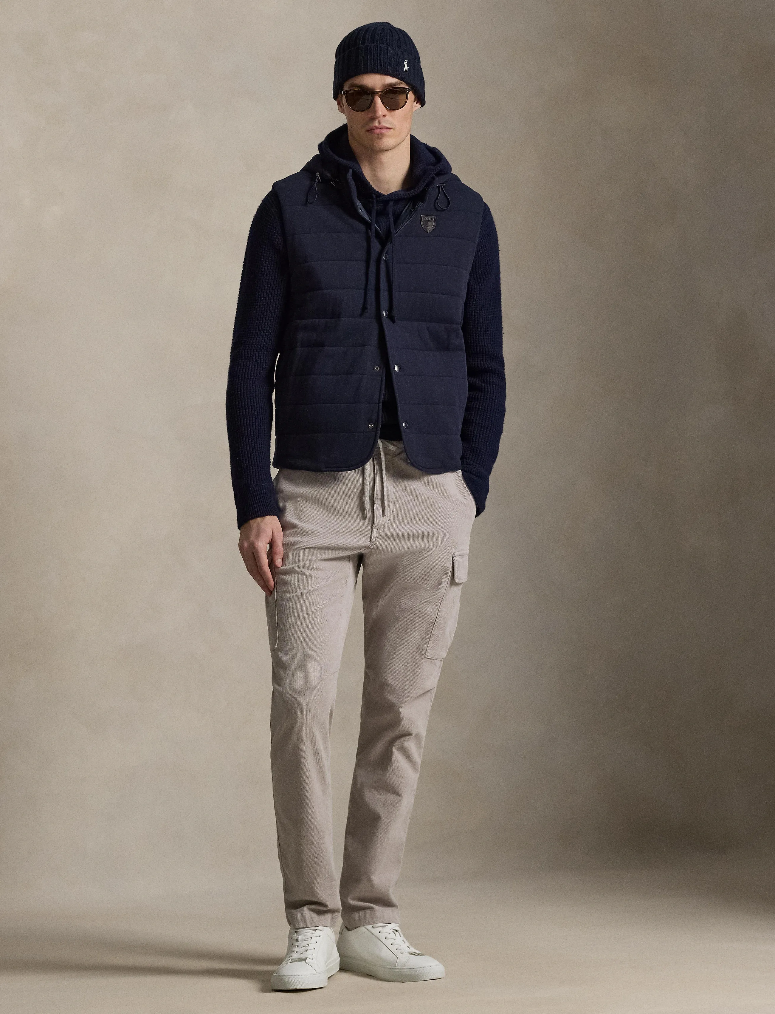 Polo Ralph Lauren Slim Fit Stretch Corduroy Cargo Pant - Drabužiai - GREY DAWN / grey