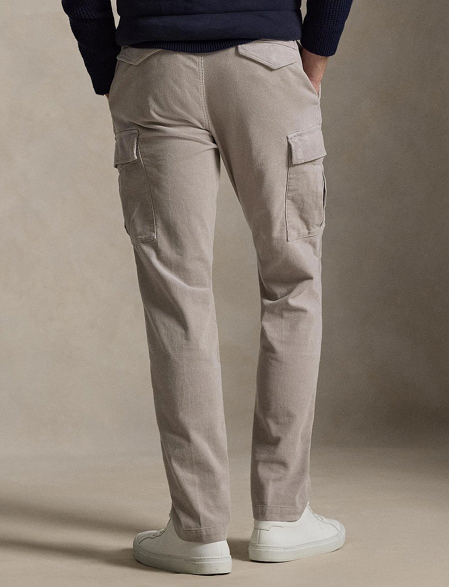 Polo Ralph Lauren - 16W CORDUROY-WVN-PANTS - bojówki - grey dawn - 3