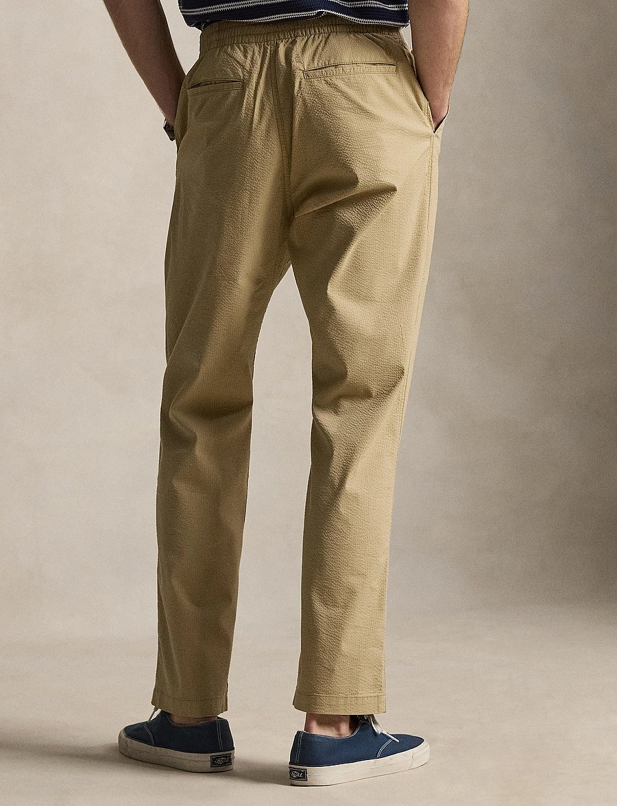 Polo Ralph Lauren - SEERSUCKER-WVN-PANTS - freizeithosen - coastal beige/rl - 3