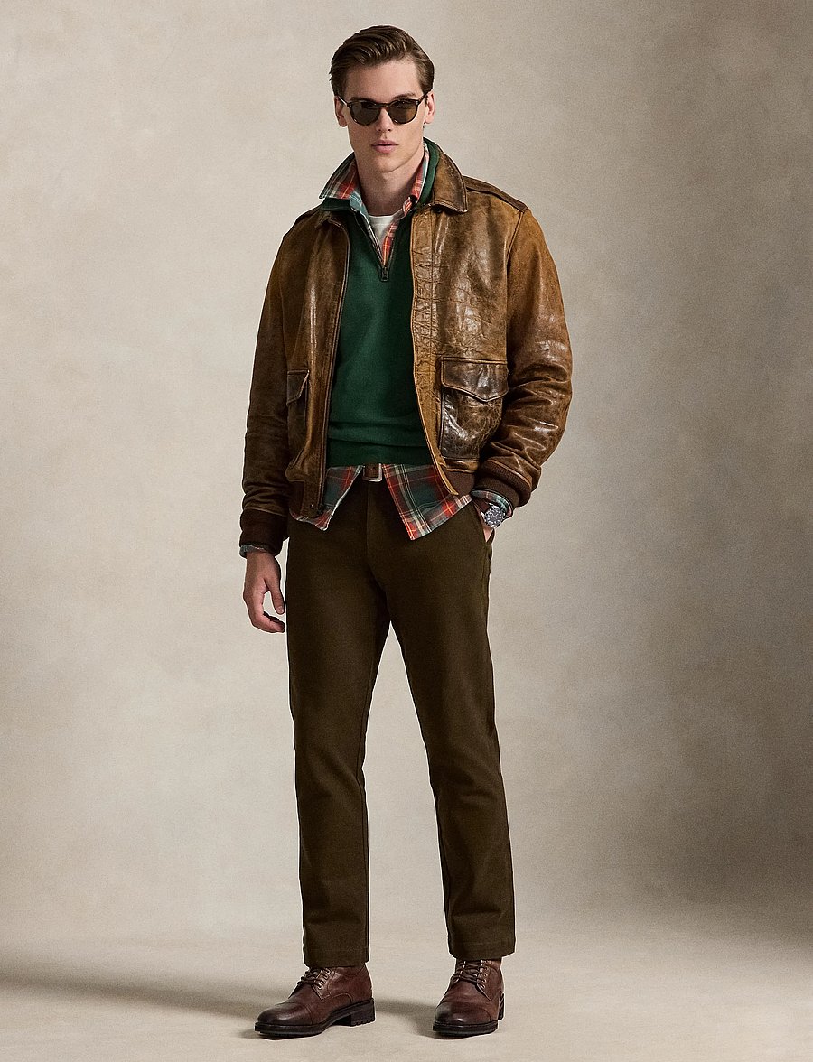 Polo Ralph Lauren - Manhasset Stretch Straight Chino Pant - chino püksid - dark brown - 4