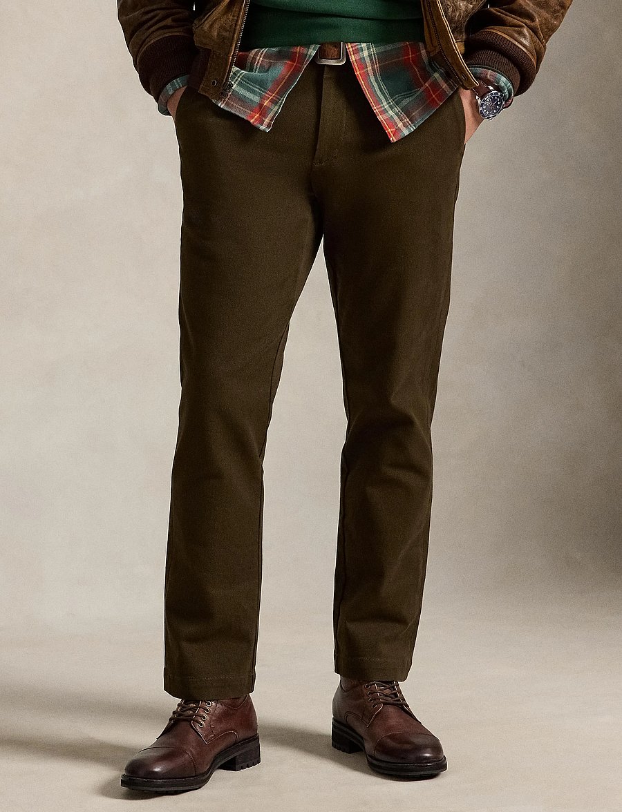 Polo Ralph Lauren - Manhasset Stretch Straight Chino Pant - chino püksid - dark brown - 0