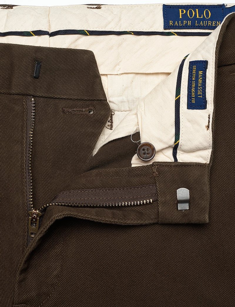Polo Ralph Lauren - Manhasset Stretch Straight Chino Pant - chinos - dark brown - 3