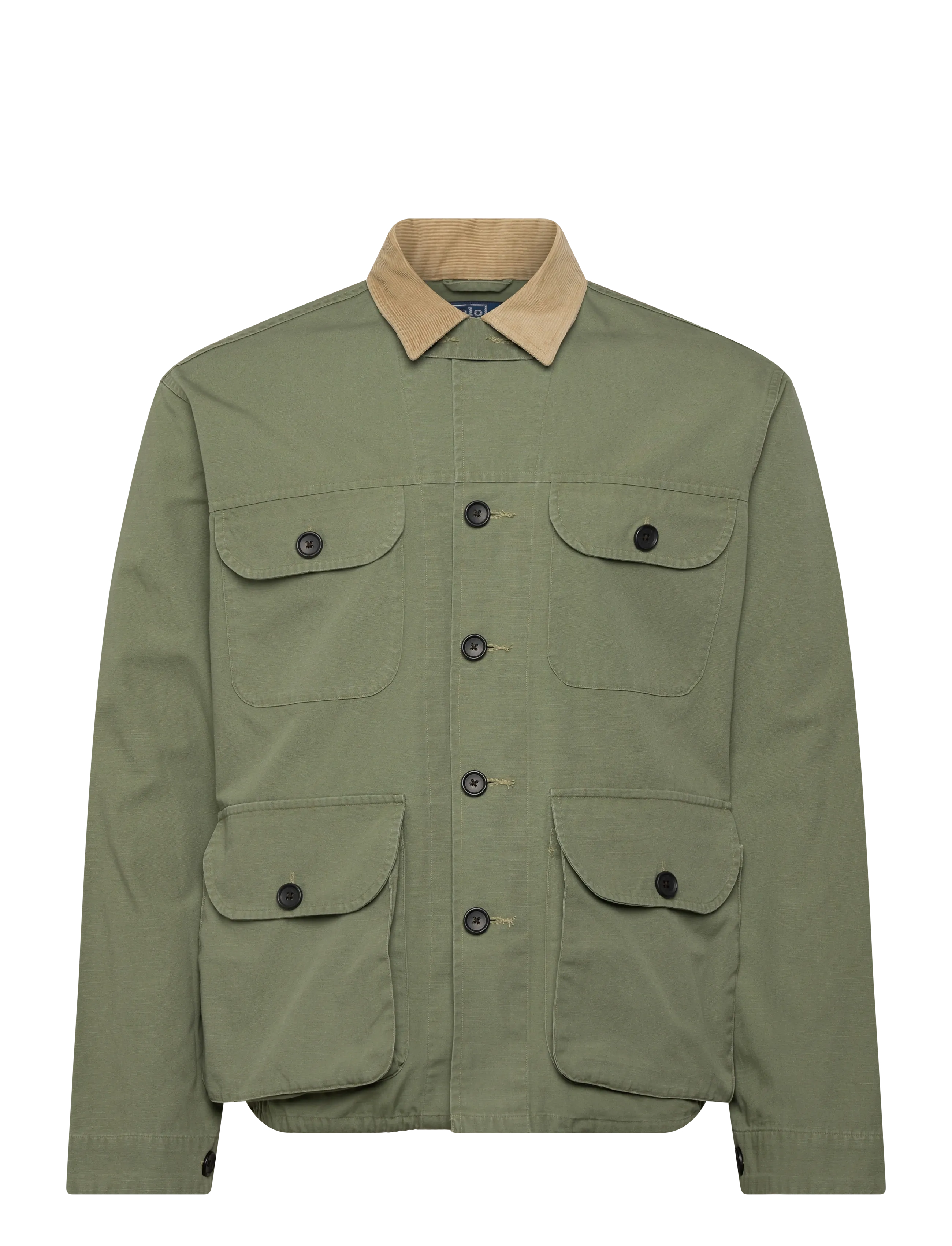 Polo Ralph Lauren Cotton Canvas Overshirt - Ytterkläder - 7072 OLIVE X / khaki/green