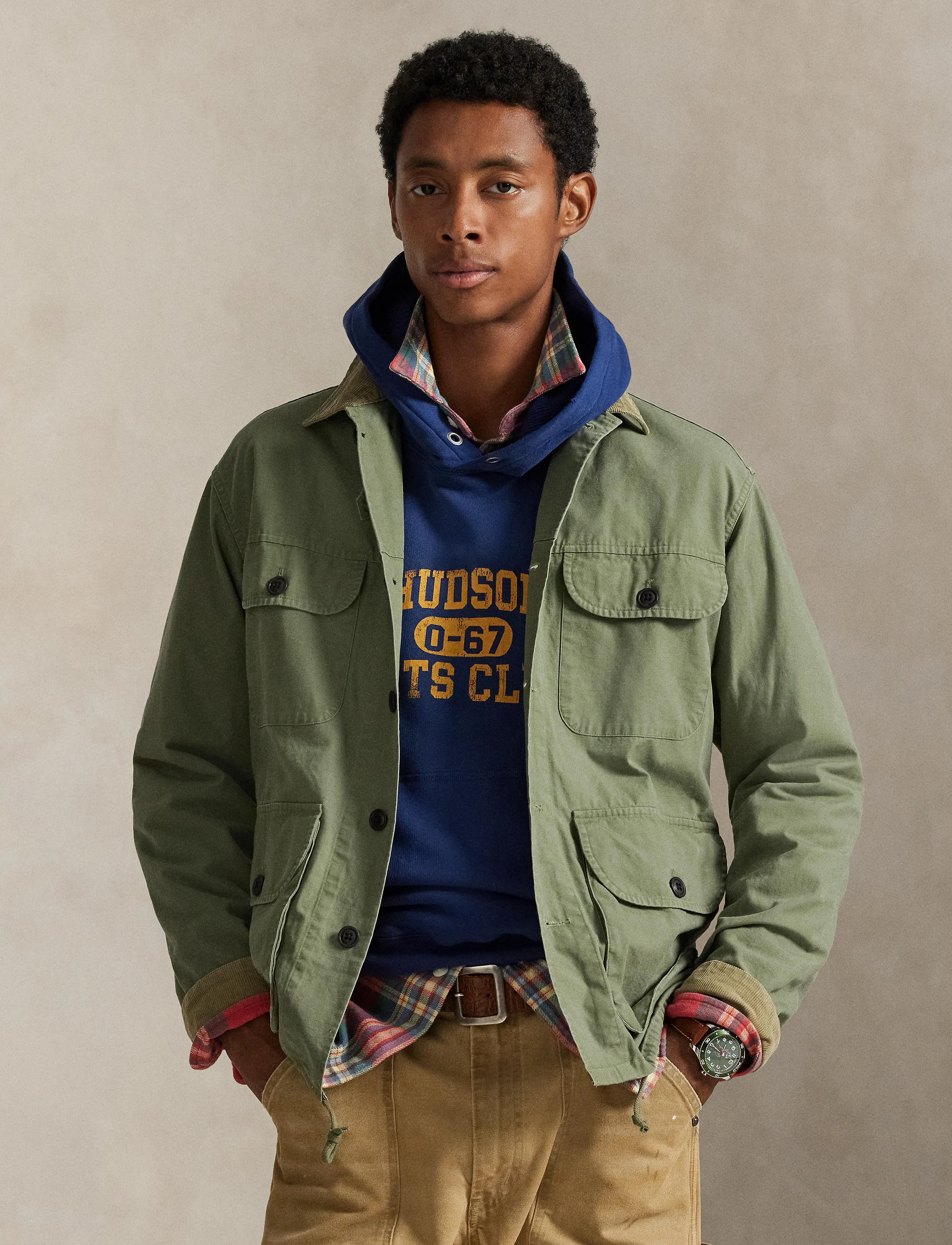 Polo Ralph Lauren Cotton Canvas Overshirt - Jakker - 7072 OLIVE X / khaki/green