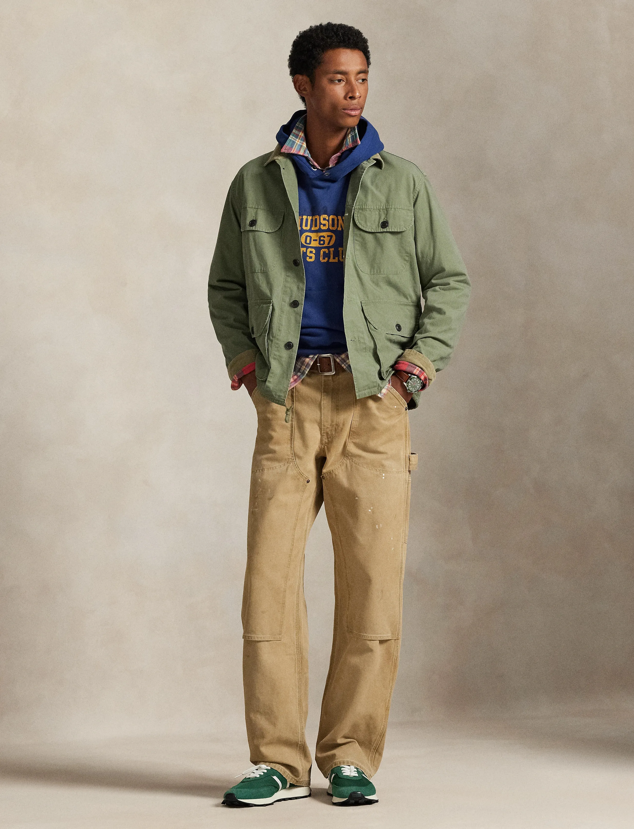 Polo Ralph Lauren - Cotton Canvas Overshirt - leichte jacken - 7072 olive x - 0