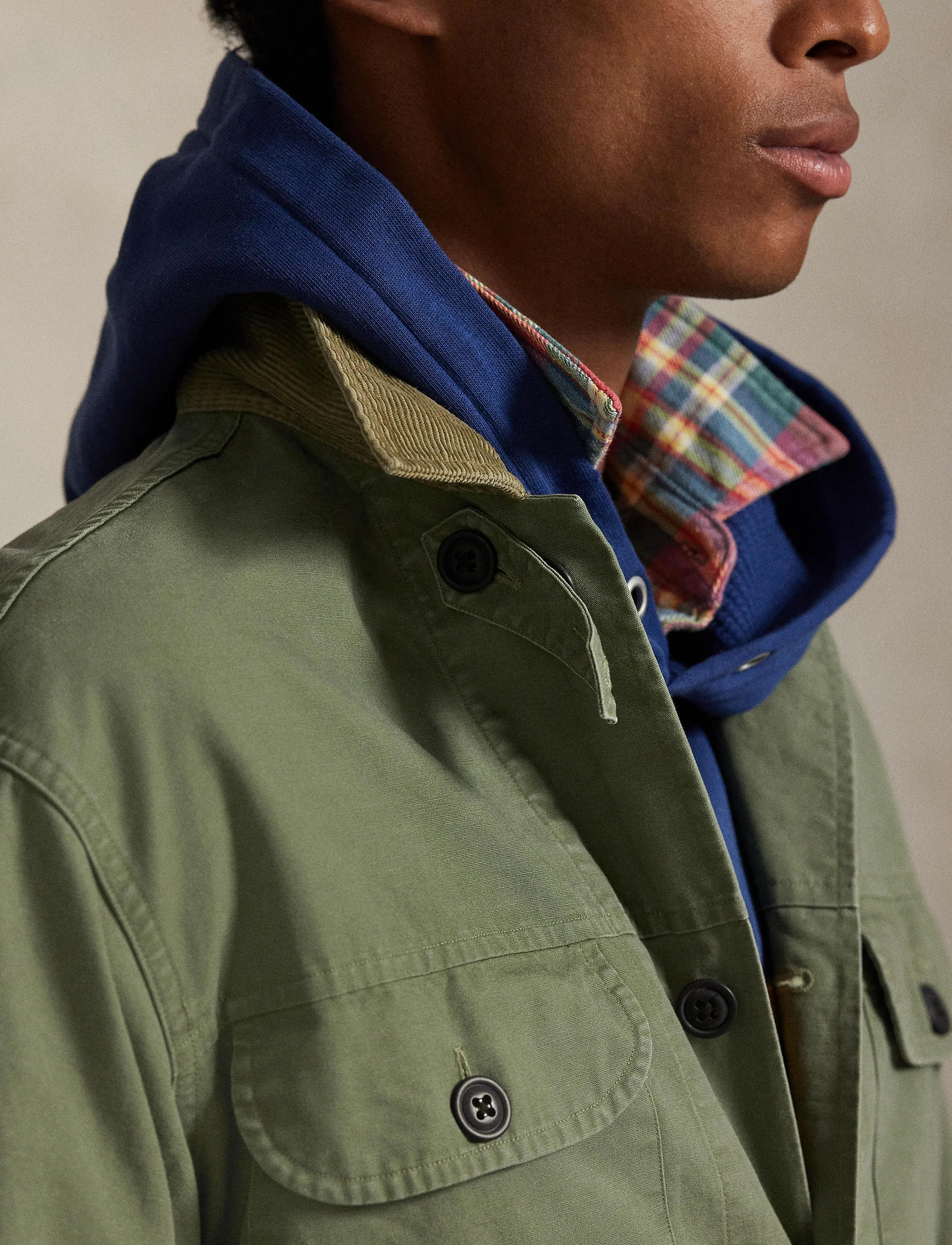 Polo Ralph Lauren - Cotton Canvas Overshirt - 7072 olive x - 5