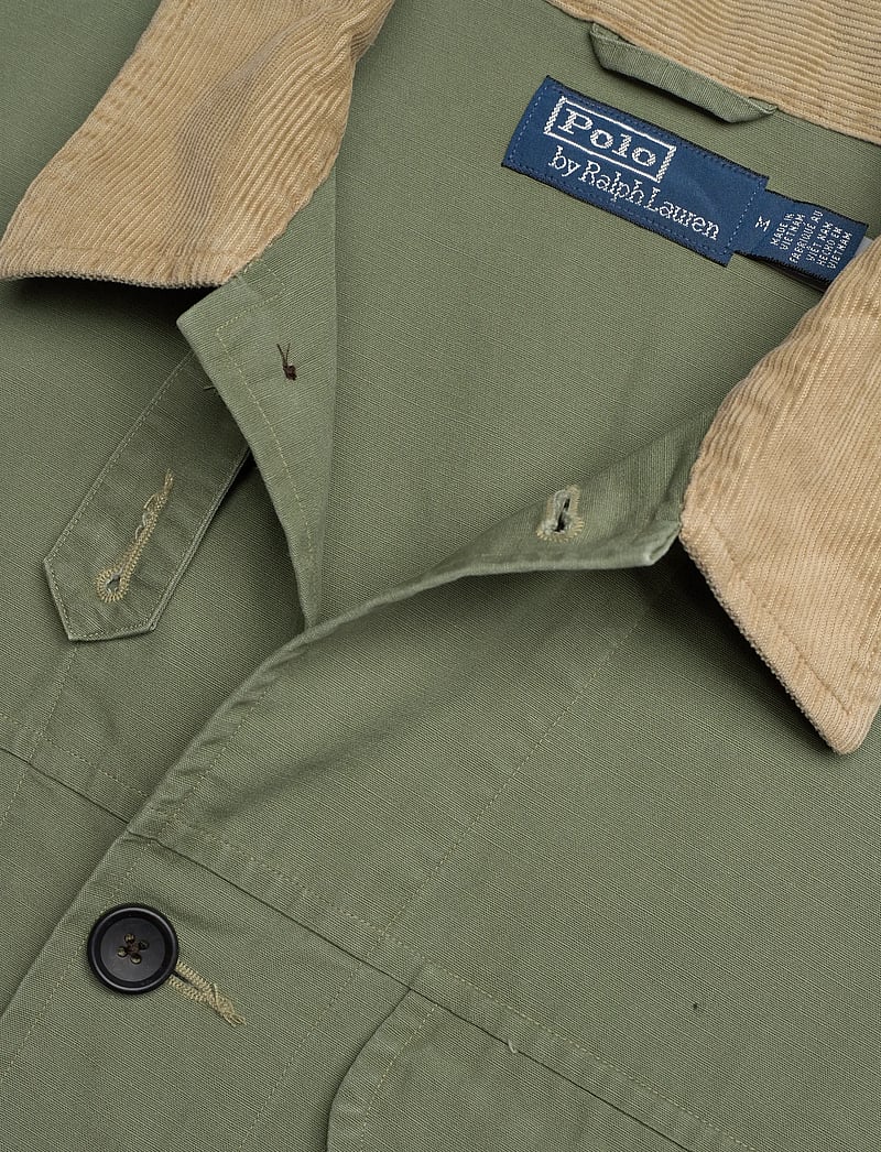 Polo Ralph Lauren - Cotton Canvas Overshirt - tunna jackor - 7072 olive x - 2
