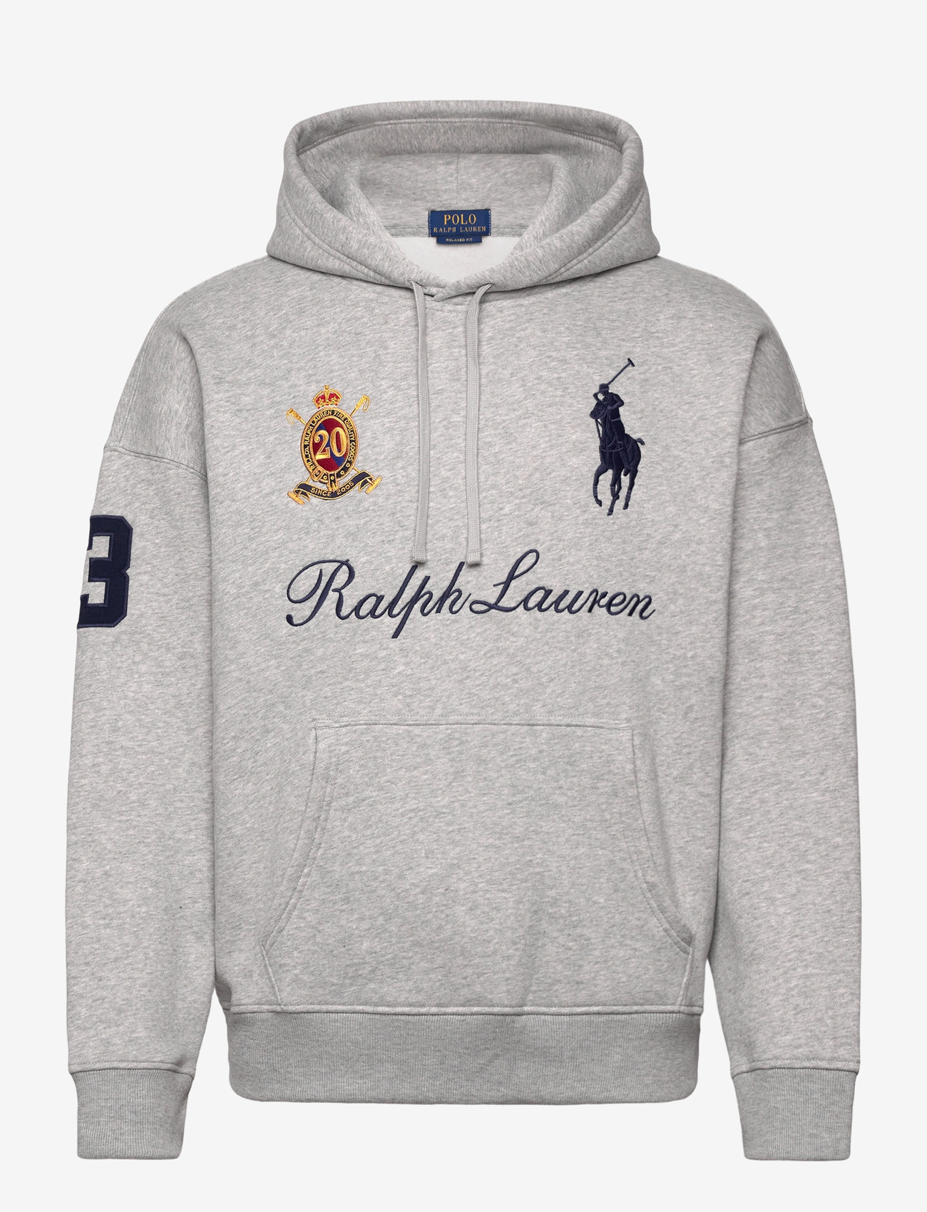 Polo Ralph Lauren - Big Pony 20th Anniversary Hoodie - hættetrøjer - andover heather - 0
