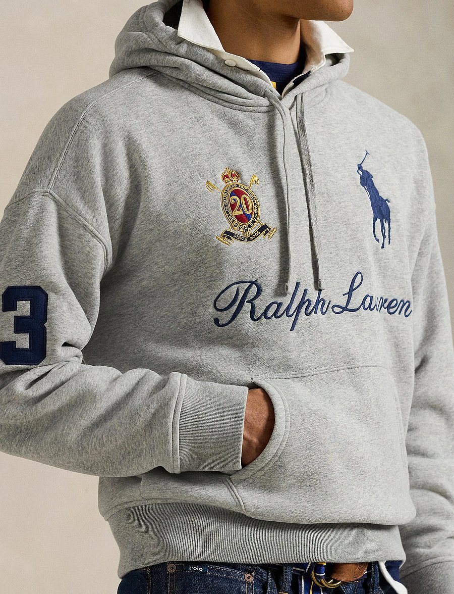Polo Ralph Lauren - Big Pony 20th Anniversary Hoodie - andover heather - 4