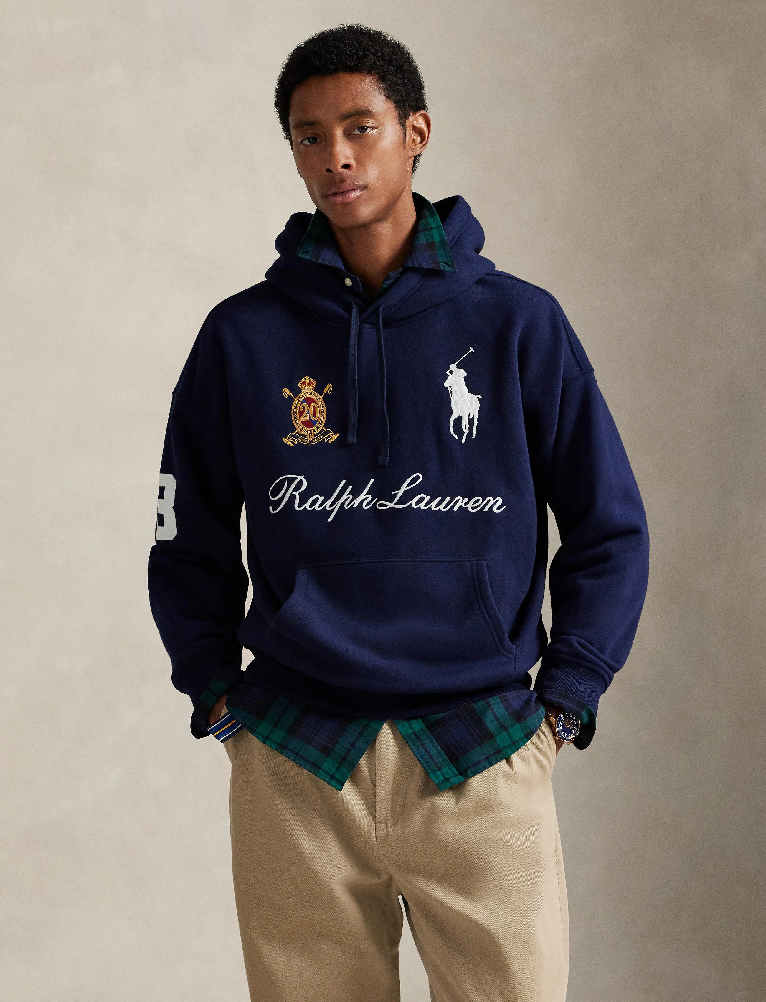 Polo Ralph Lauren Big Pony 20th Anniversary Hoodie - Tilbud - CRUISE NAVY / navy