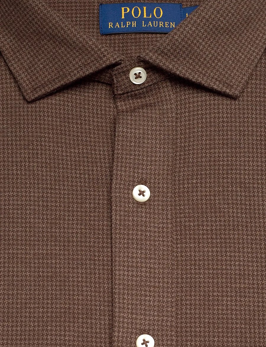 Polo Ralph Lauren - 55/2 JERSEY-KNT-SHIRT - casual shirts - nutmeg brown hthr - 5