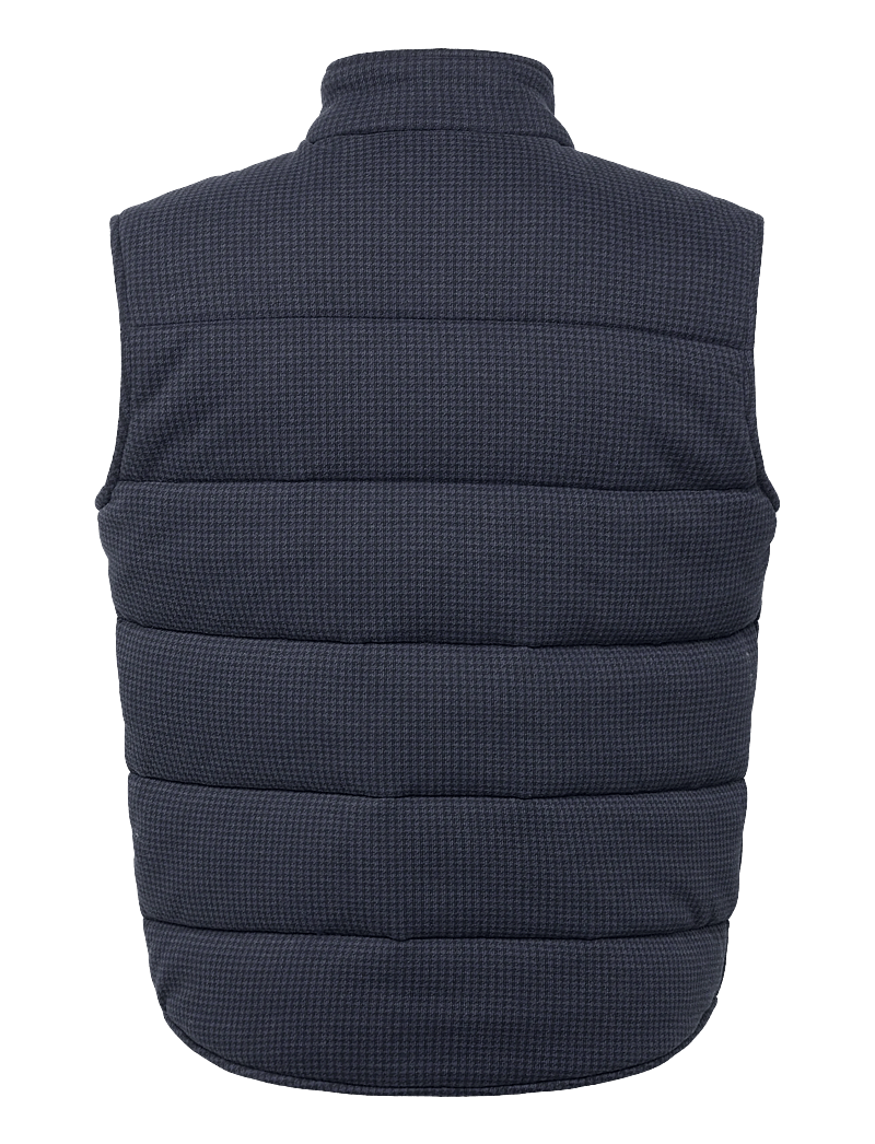 Polo Ralph Lauren - Houndstooth-Print Estate-Rib Vest - västar - winter navy htr/d - 1