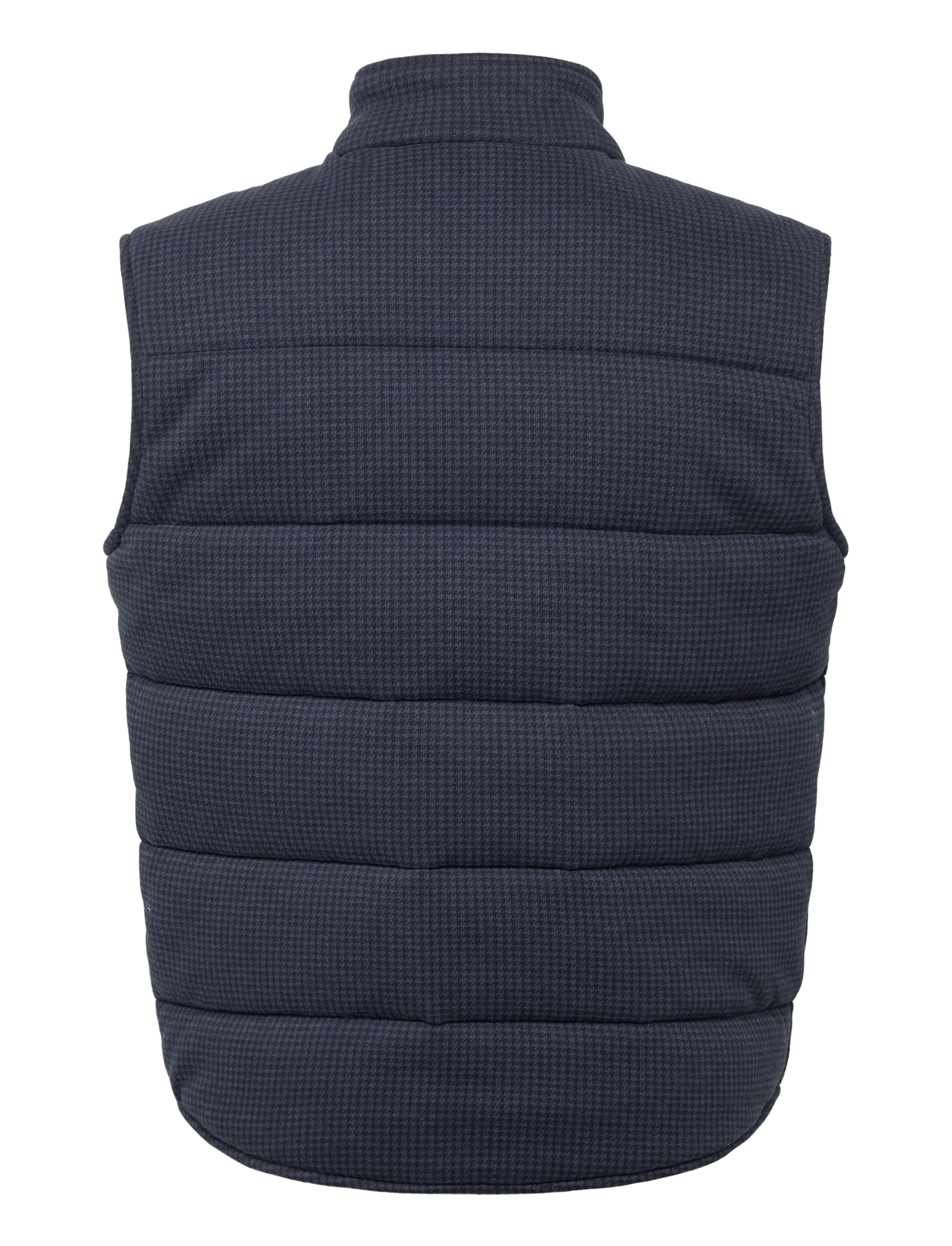 Polo Ralph Lauren - Houndstooth-Print Estate-Rib Vest - kamizelki - winter navy htr/d - 2