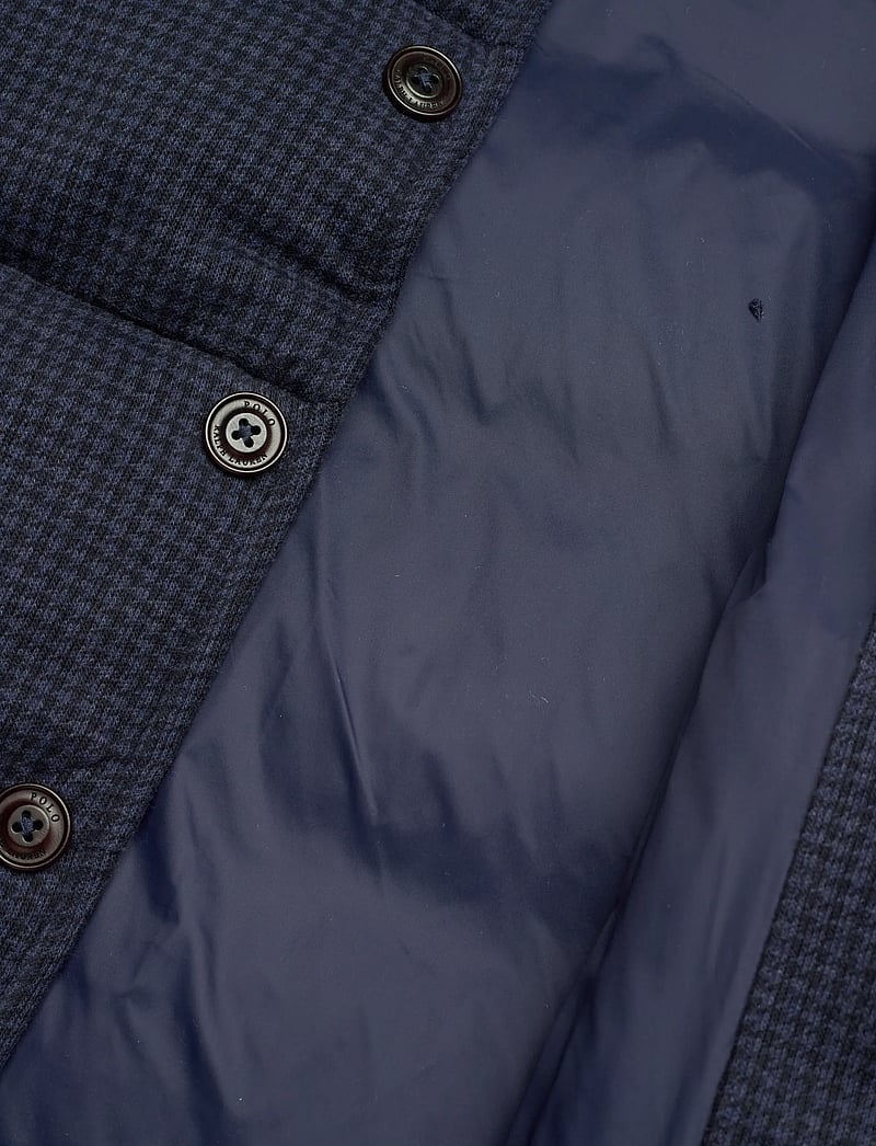 Polo Ralph Lauren - Houndstooth-Print Estate-Rib Vest - västar - winter navy htr/d - 4