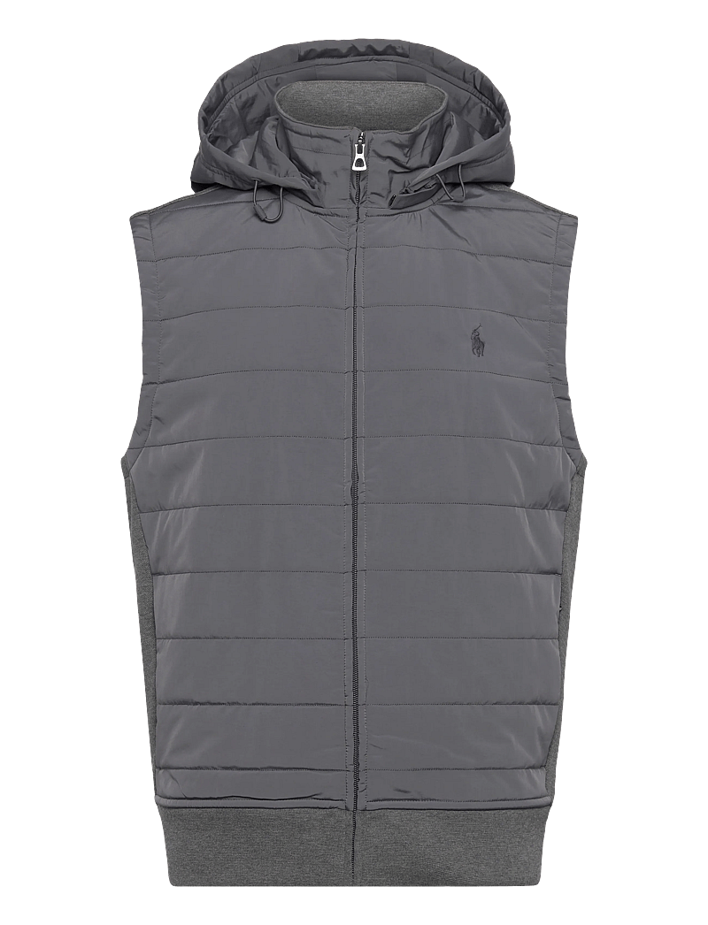 Polo Ralph Lauren - Hybrid Hooded Vest - västar - fortress gray hea - 0