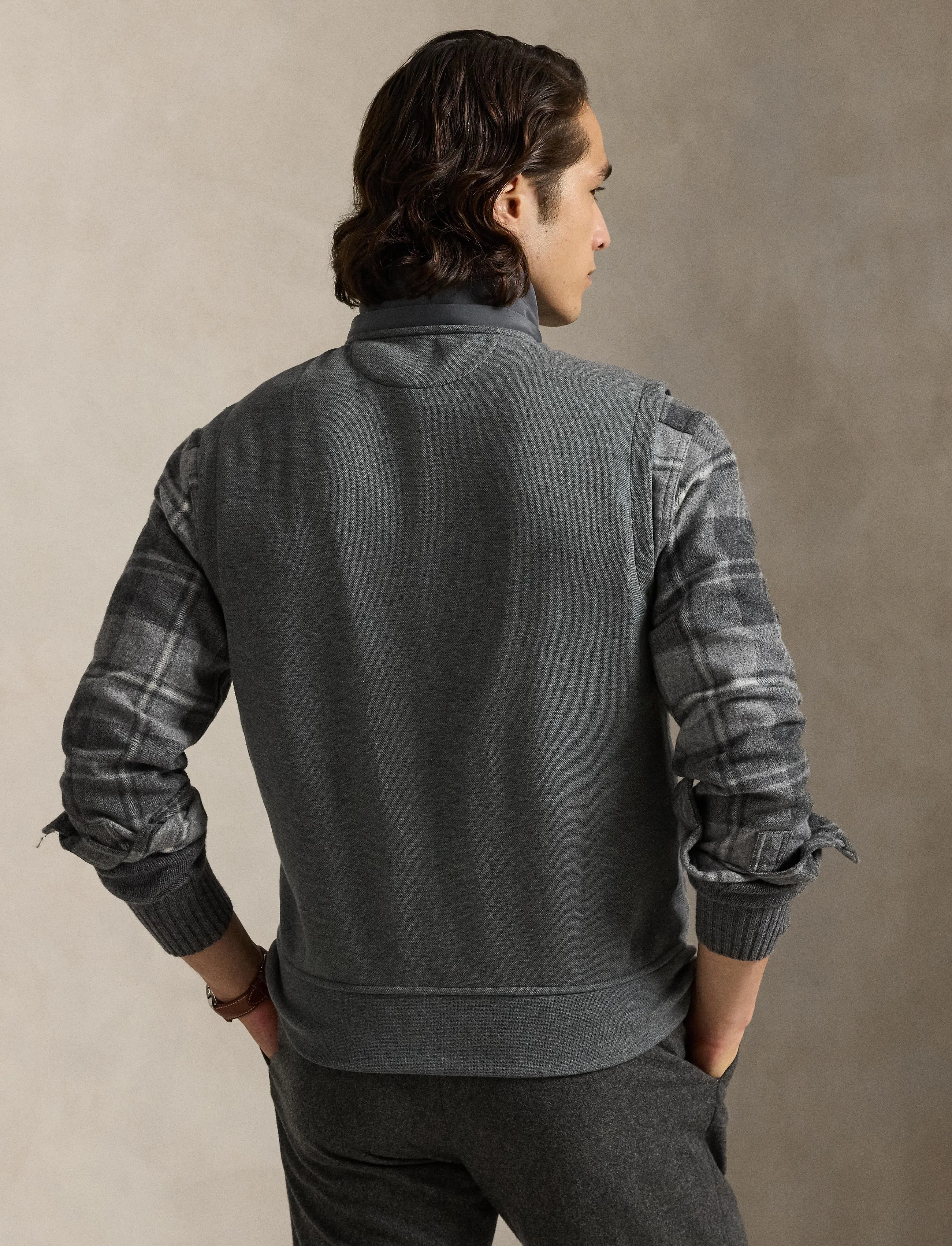 Polo Ralph Lauren - Hybrid Hooded Vest - fortress gray hea - 3